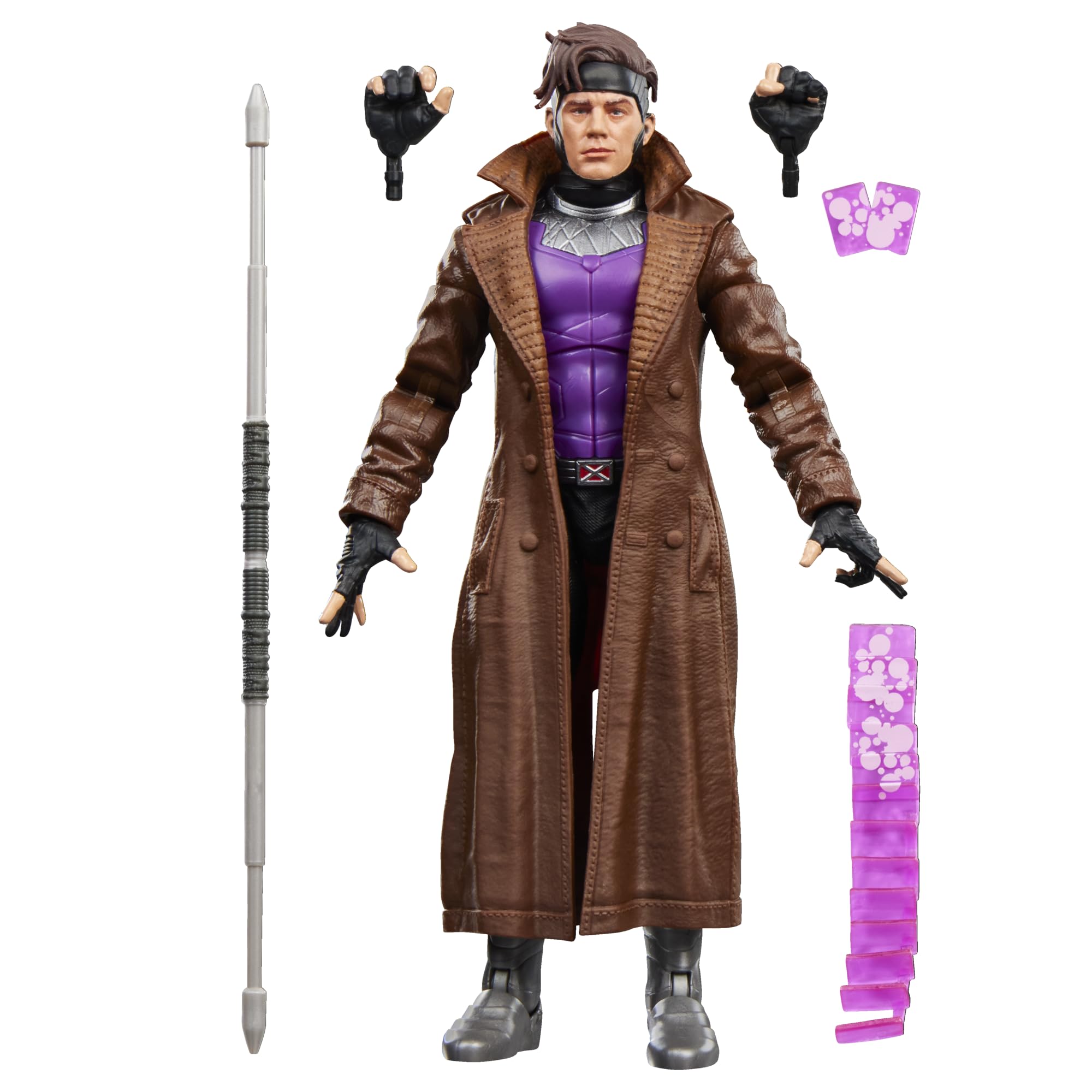 Marvel Legends Series Gambit Action Figure - 15cm Scale, 6 Accessories, Ages 4+ 1