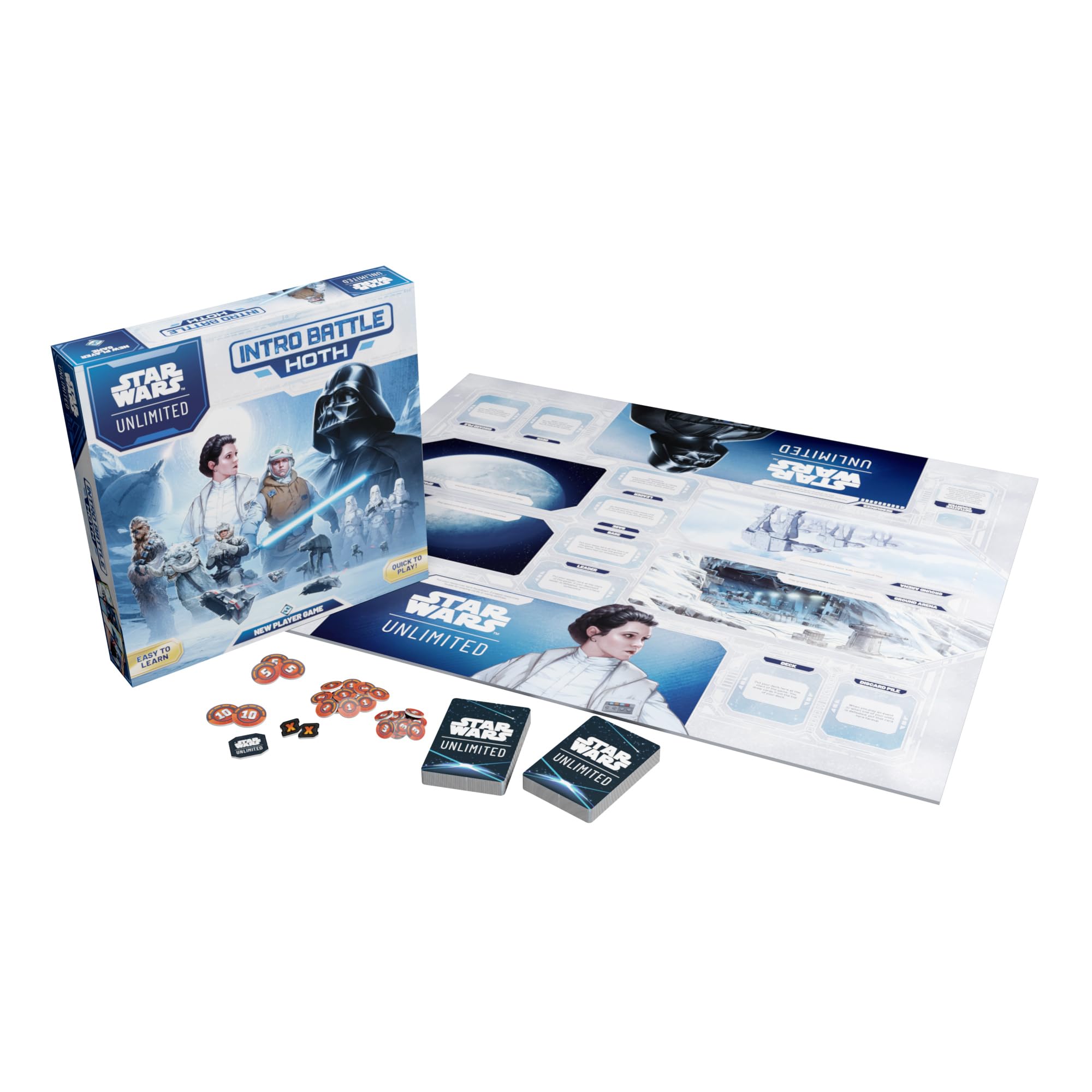 Asmodee Star Wars Unlimited TCG Intro Battle Hoth Trading Card Game 3