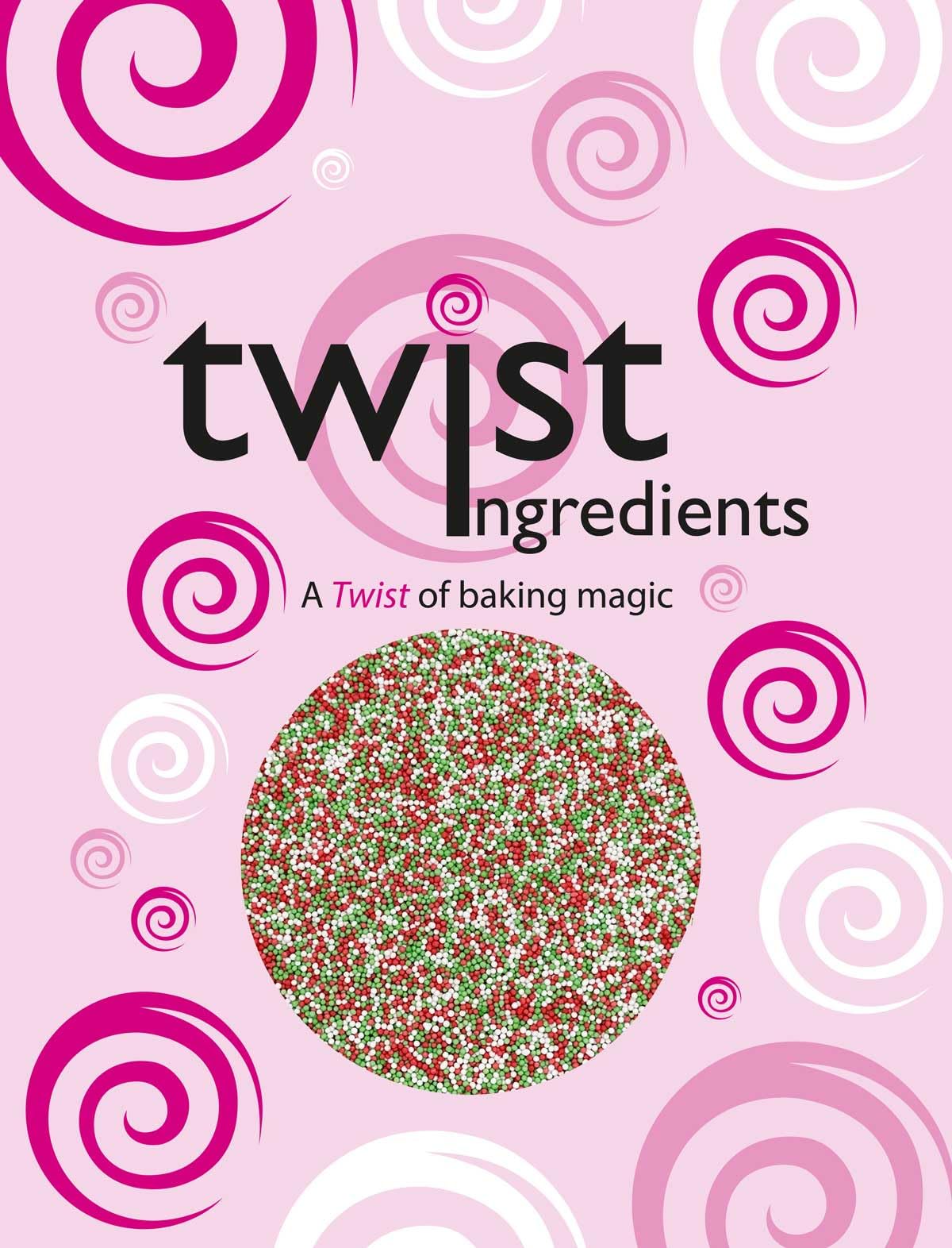Twist Ingredients - 100s and 1000s Festive Matt Sugar Balls 800g 1