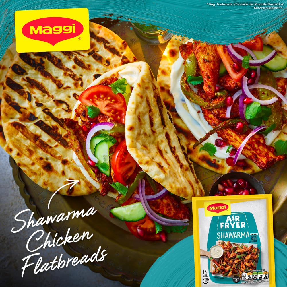 MAGGI Air Fryer Shawarma Herbs and Spices Recipe Mix | 25g Powder for Chicken 4