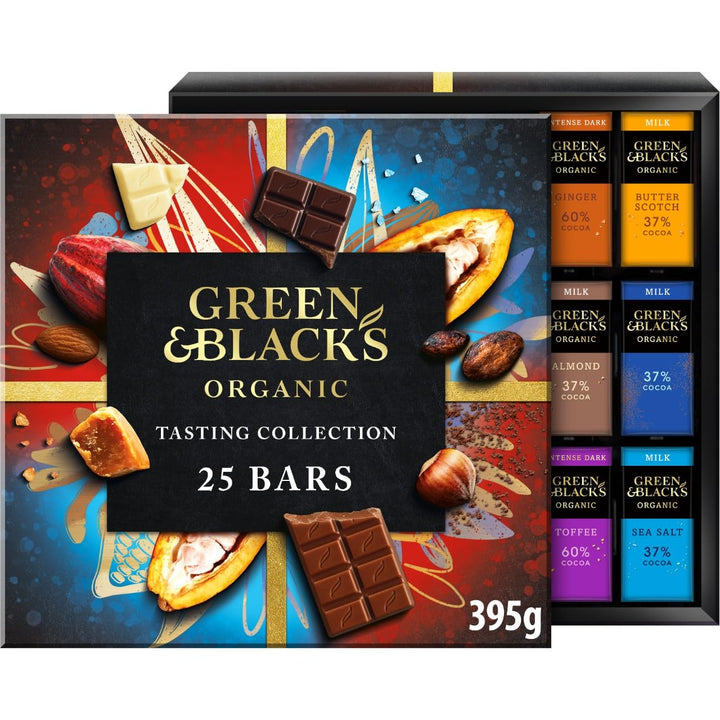Green & Black's Organic Tasting Collection Chocolate Bars, 395g