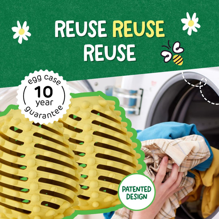 Ecoegg - Dryer Egg Tumble Dryer Balls Replacement | Reduces Drying Time | Fragrance Free