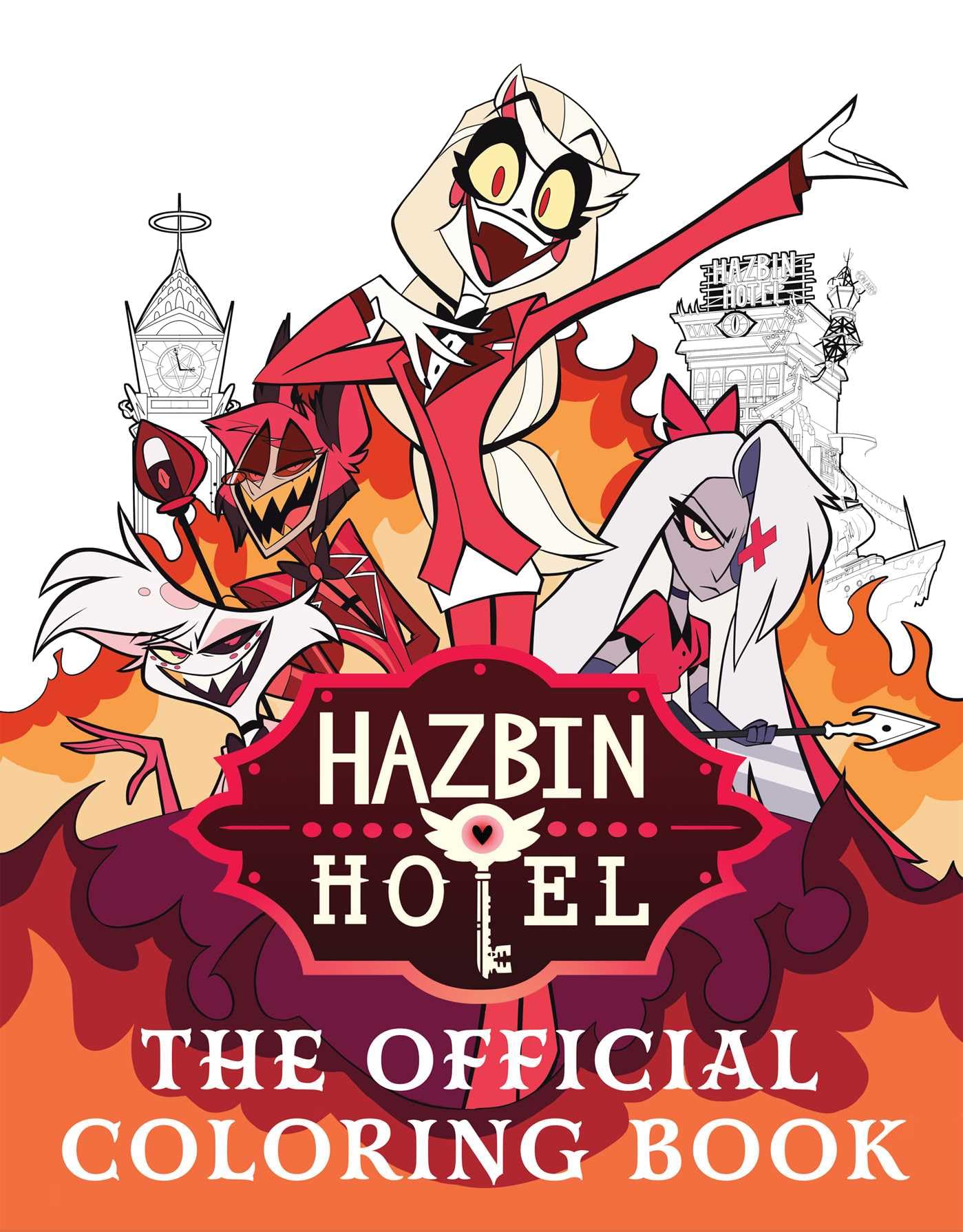 Insight Editions Hazbin Hotel: The Official Coloring Book | Paperback | 64 Pages