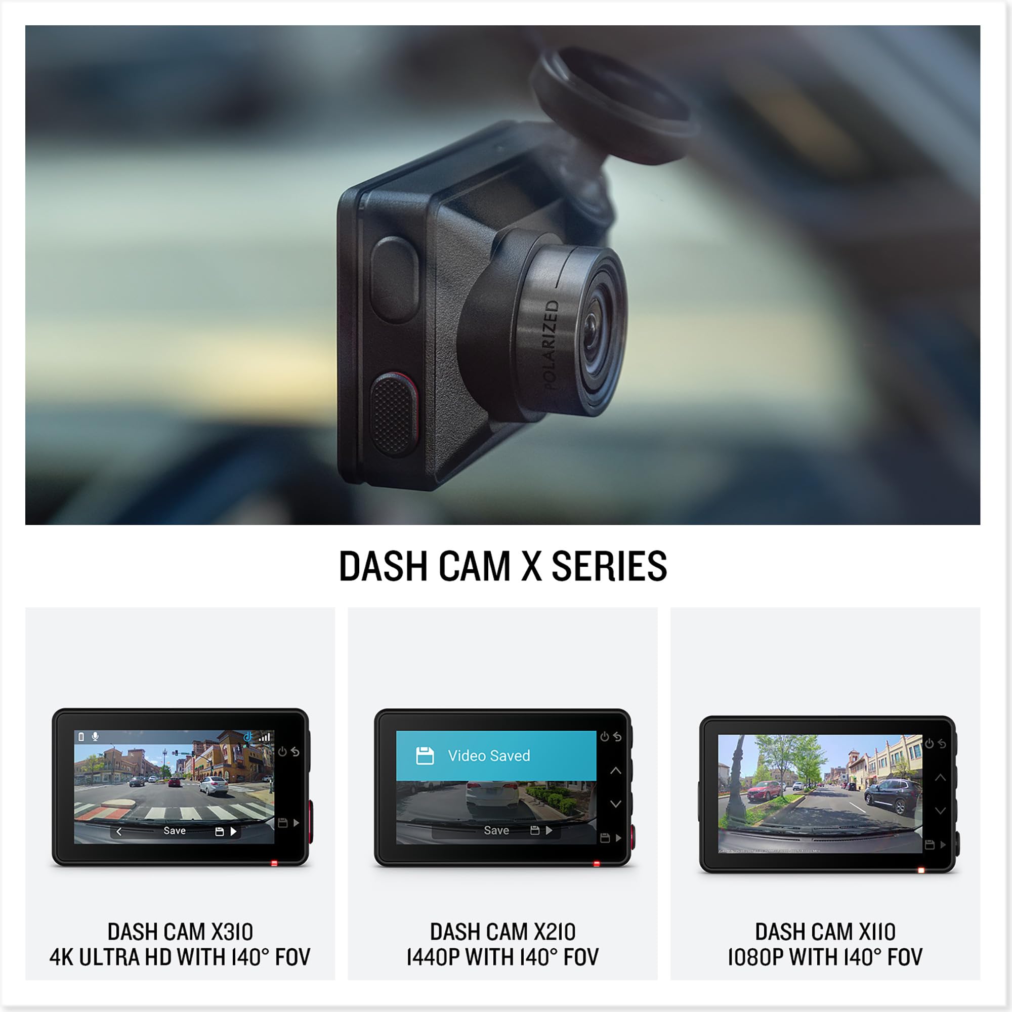 Garmin Dash Cam X310 - 4K Video, 140-Degree Field of View, Voice Controlled, Built-in GPS 10