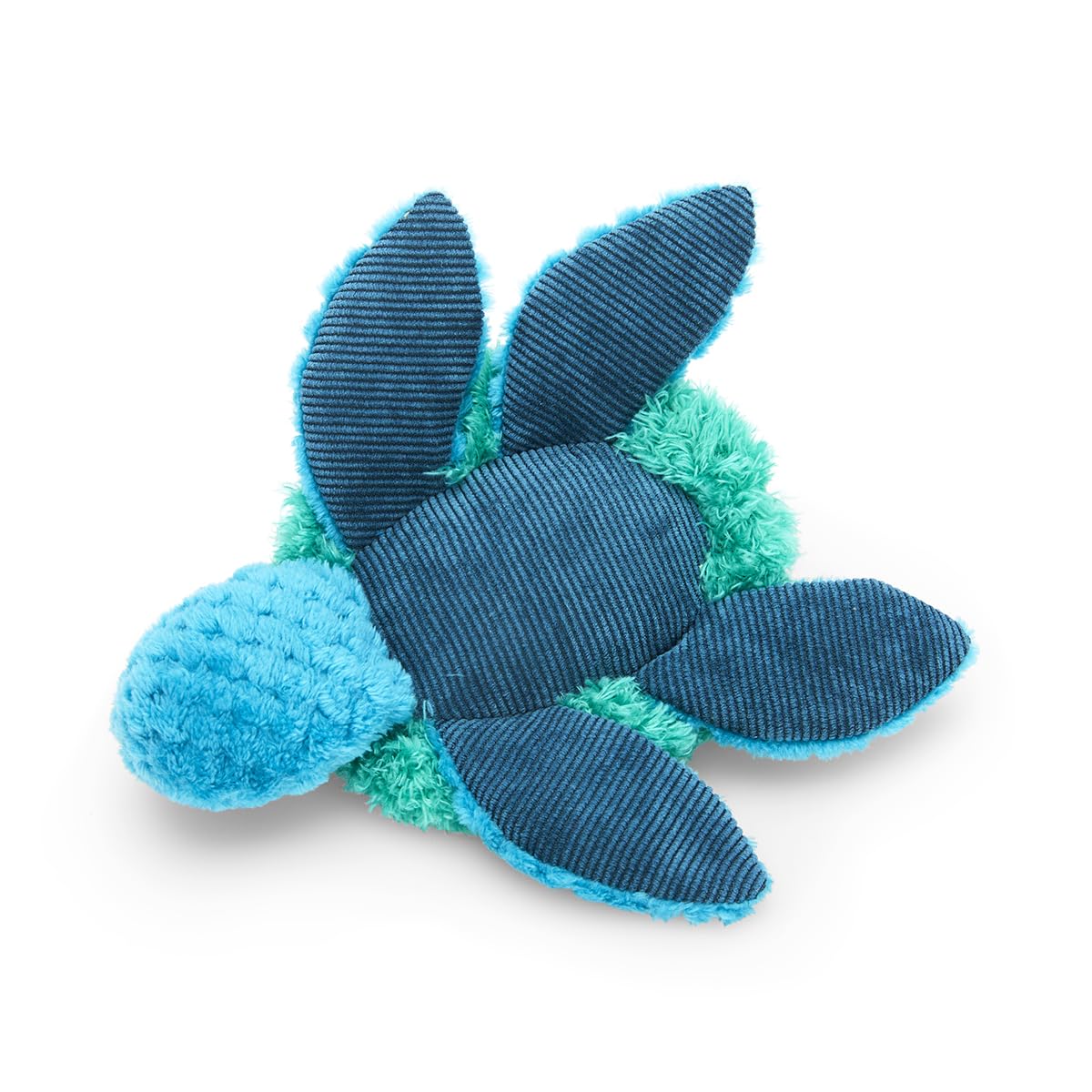 Petface Talulah Turtle Plush Dog Toy with Squeaker | Polyester | Blue/Green 4