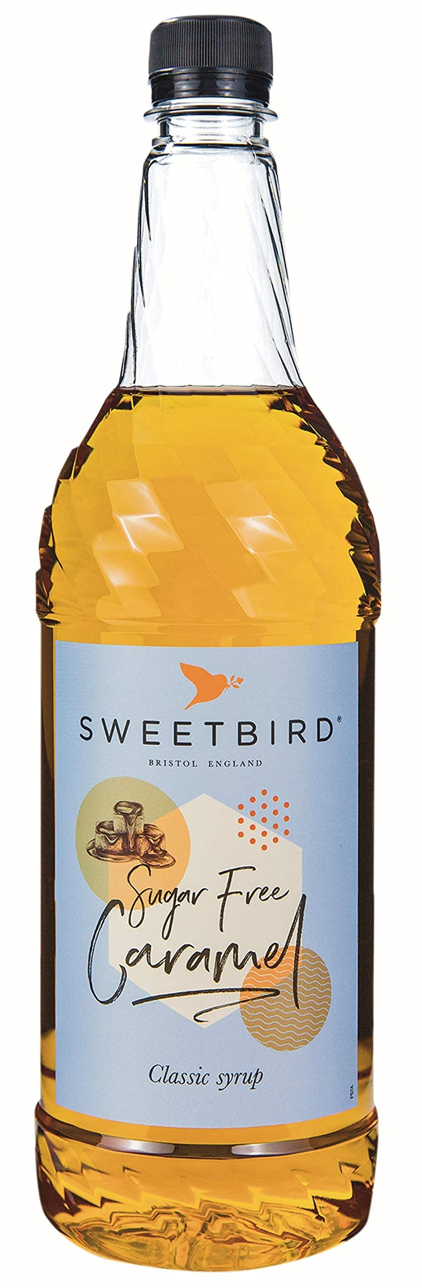 Sweetbird Sugar Free Caramel Syrup - 1 Litre Bottle | Vegan Friendly | Made in UK 1