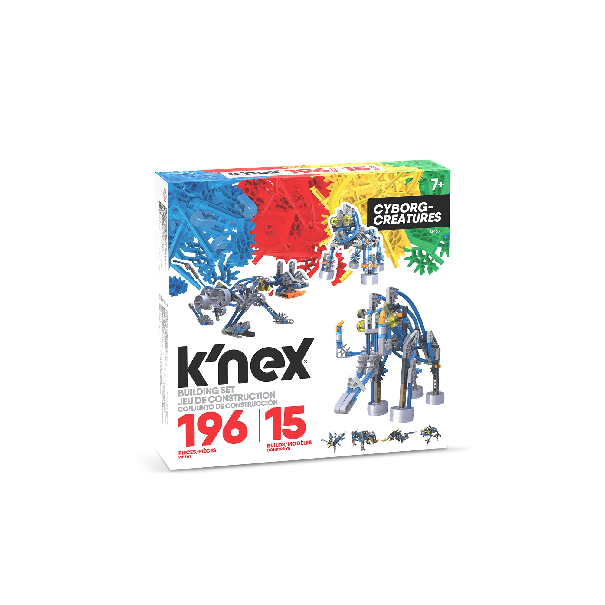 K'NEX Cyborg Creatures Building Set - 196 Pieces, 15 Models, Ages 7+