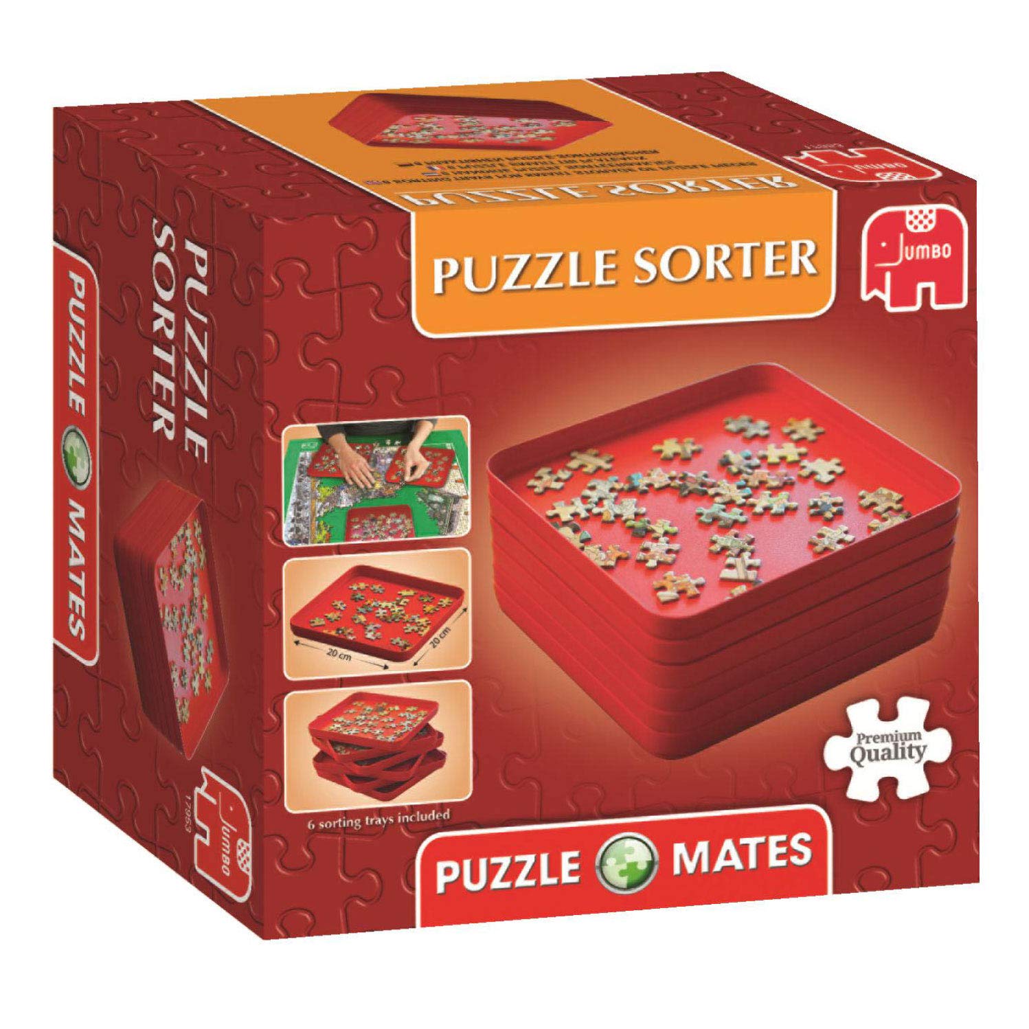 Jumbo Puzzle Mates Sorting Tray - 6-Pack Puzzle Accessory for Organizing Jigsaw Pieces 14