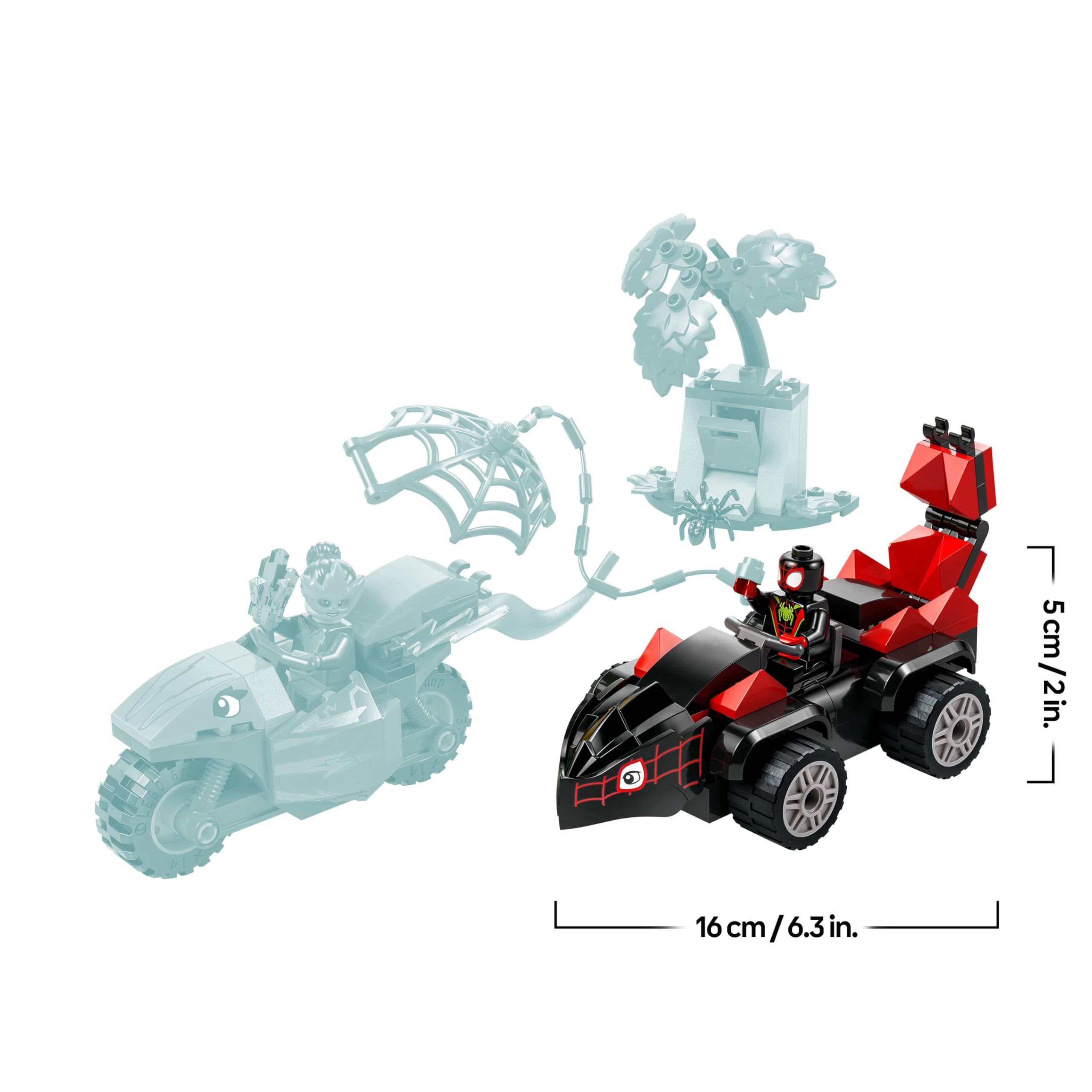 LEGO Marvel Spin and Electro Dinosaur Vehicle Chase Building Set | Ages 4+ 9