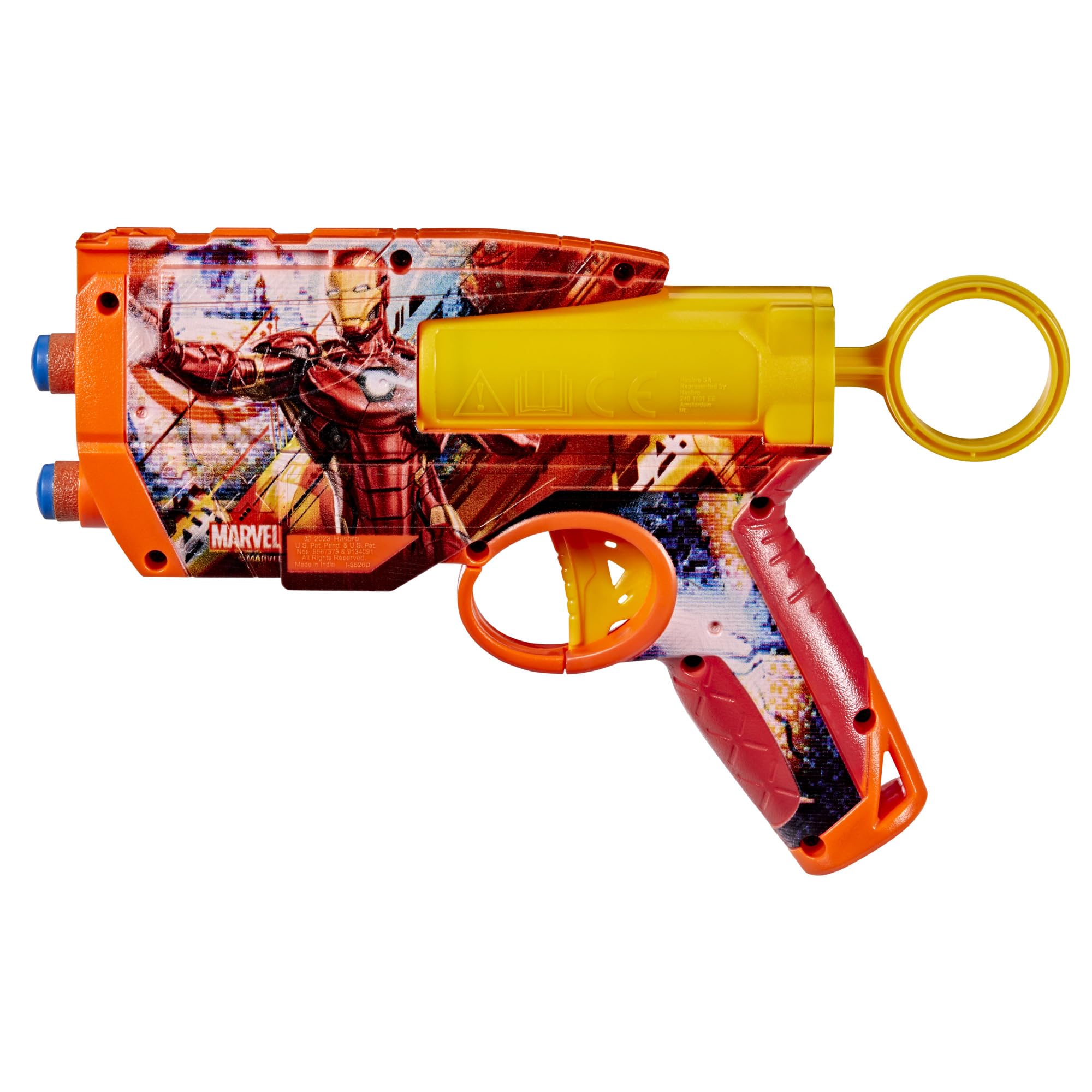 Nerf Marvel Iron Man Dart Blaster with 2-Dart Capacity and 4 N1 Darts | Ages 8+ 3