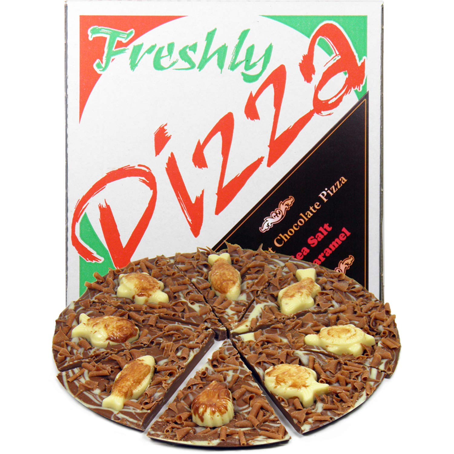 Hamiltons Milk Chocolate Sea Salt and Caramel Gourmet Chocolate Pizza, 240g 1