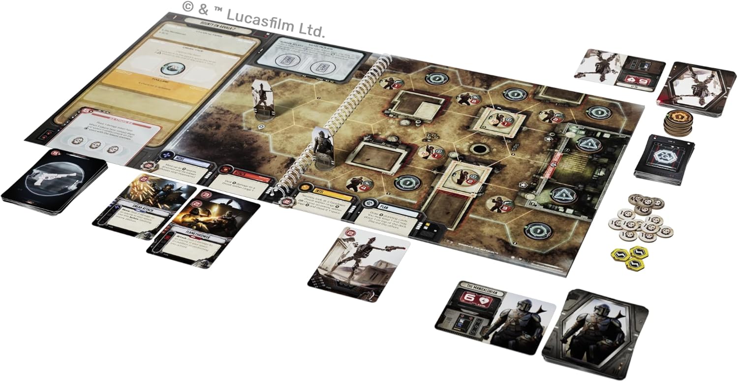 Unexpected Games Star Wars The Mandalorian Adventures Cooperative Board Game UG05