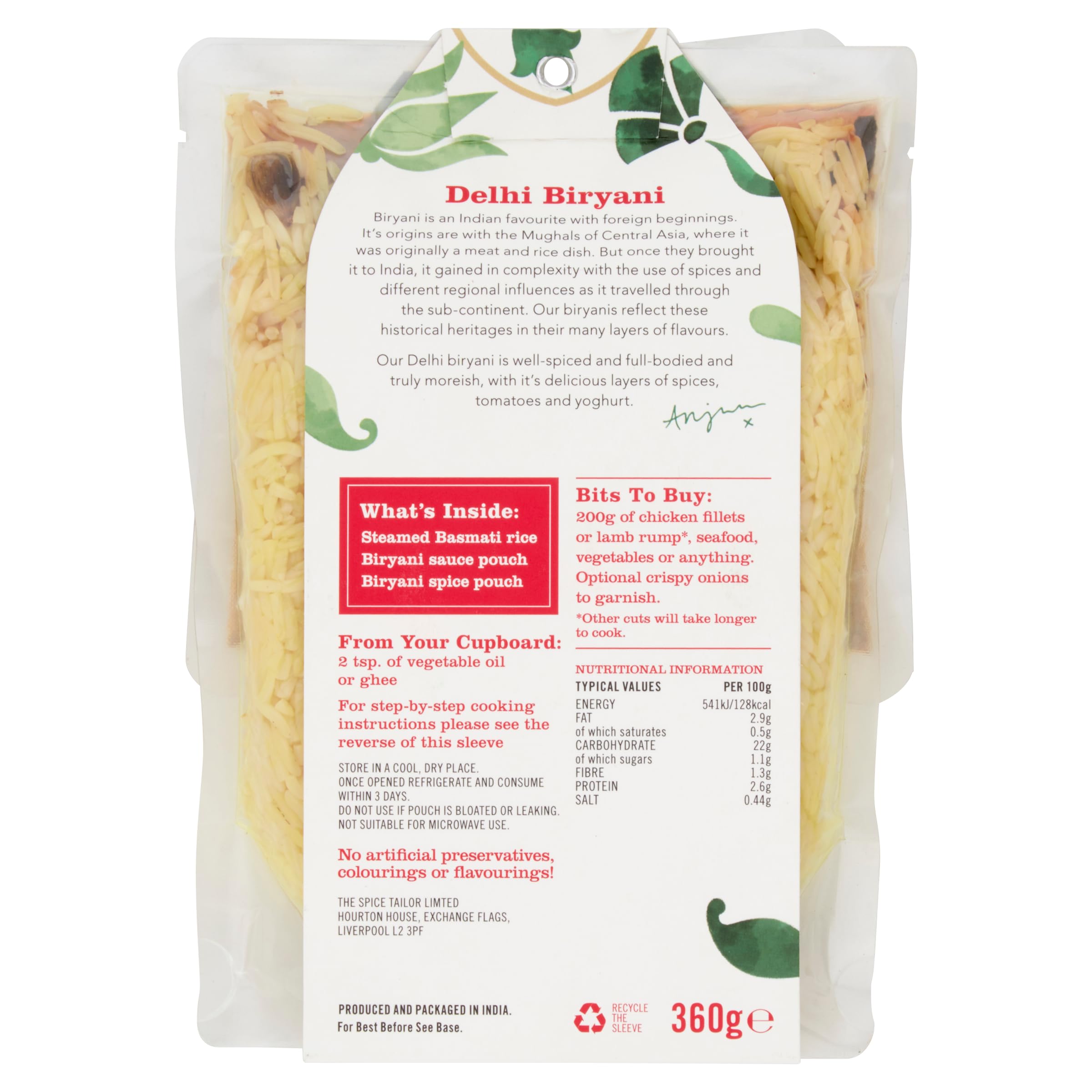 The Spice Tailor Delhi Biryani Kit - Authentic Indian Meal | 360g 2