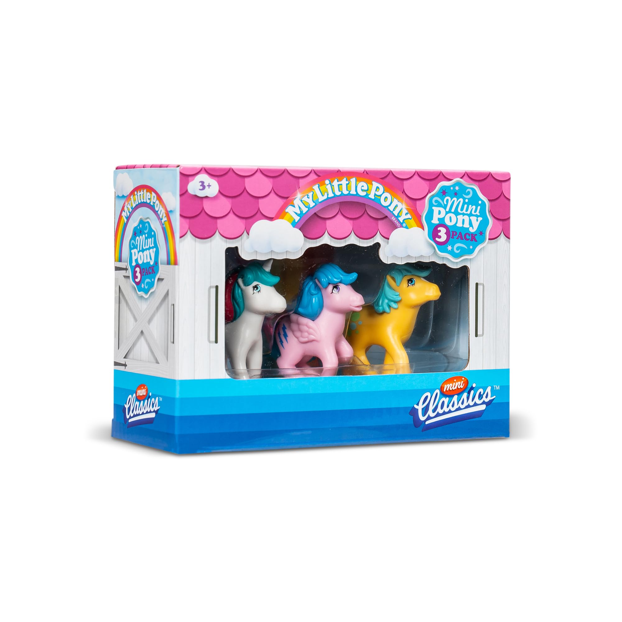 Basic Fun My Little Pony Mini Classics - 3 Pack | 2 Inch Figures | Generation 1 Inspired 6