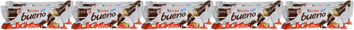 Kinder Bueno Milk Chocolate & Hazelnuts Multipack, 10 x 43g (430g) – Individually Wrapped Chocolate Bars with Crispy Wafer and Creamy Hazelnut Filling
