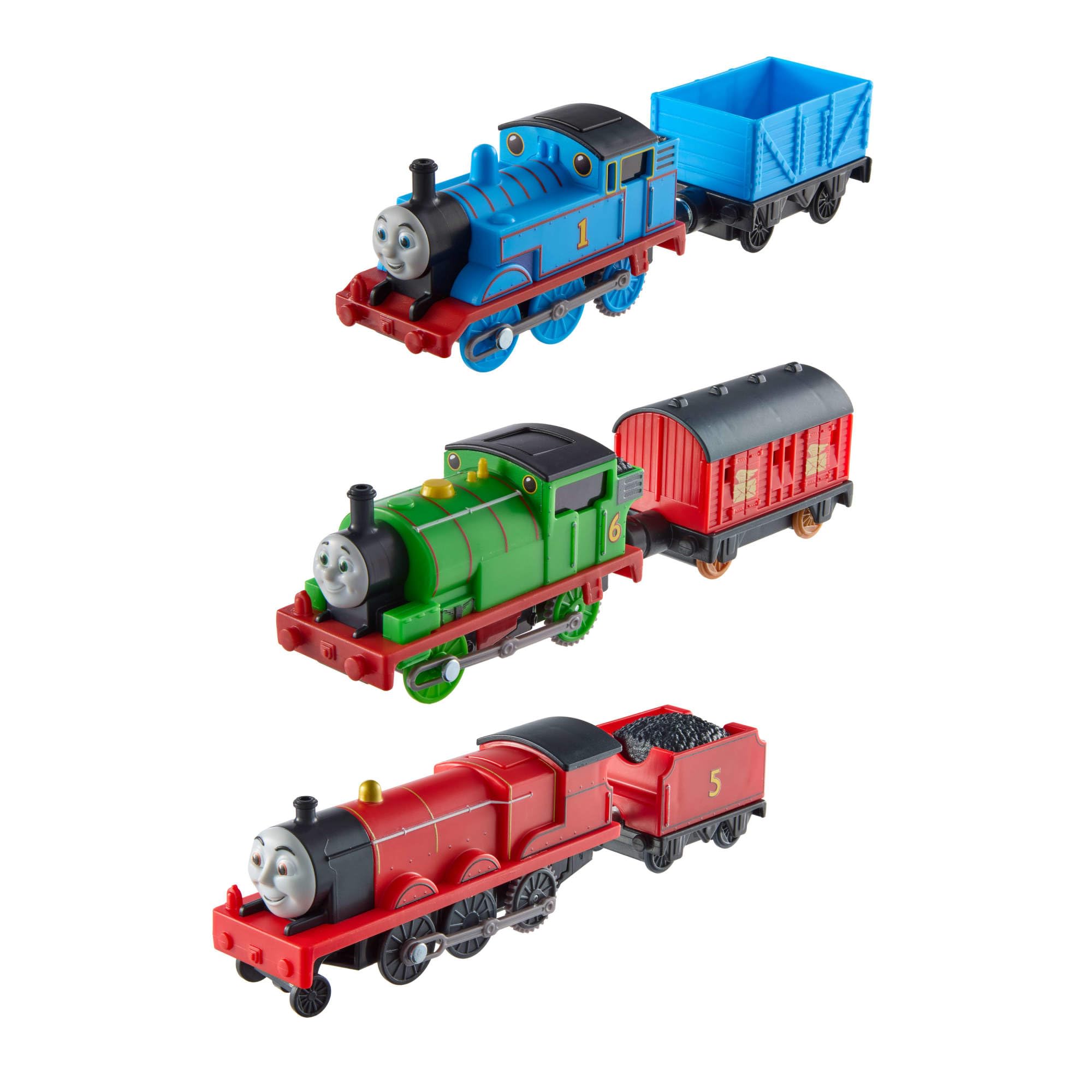 THOMAS & FRIENDS Motorized Engine Multipack with Thomas, Percy, and James | Ages 3+ 3