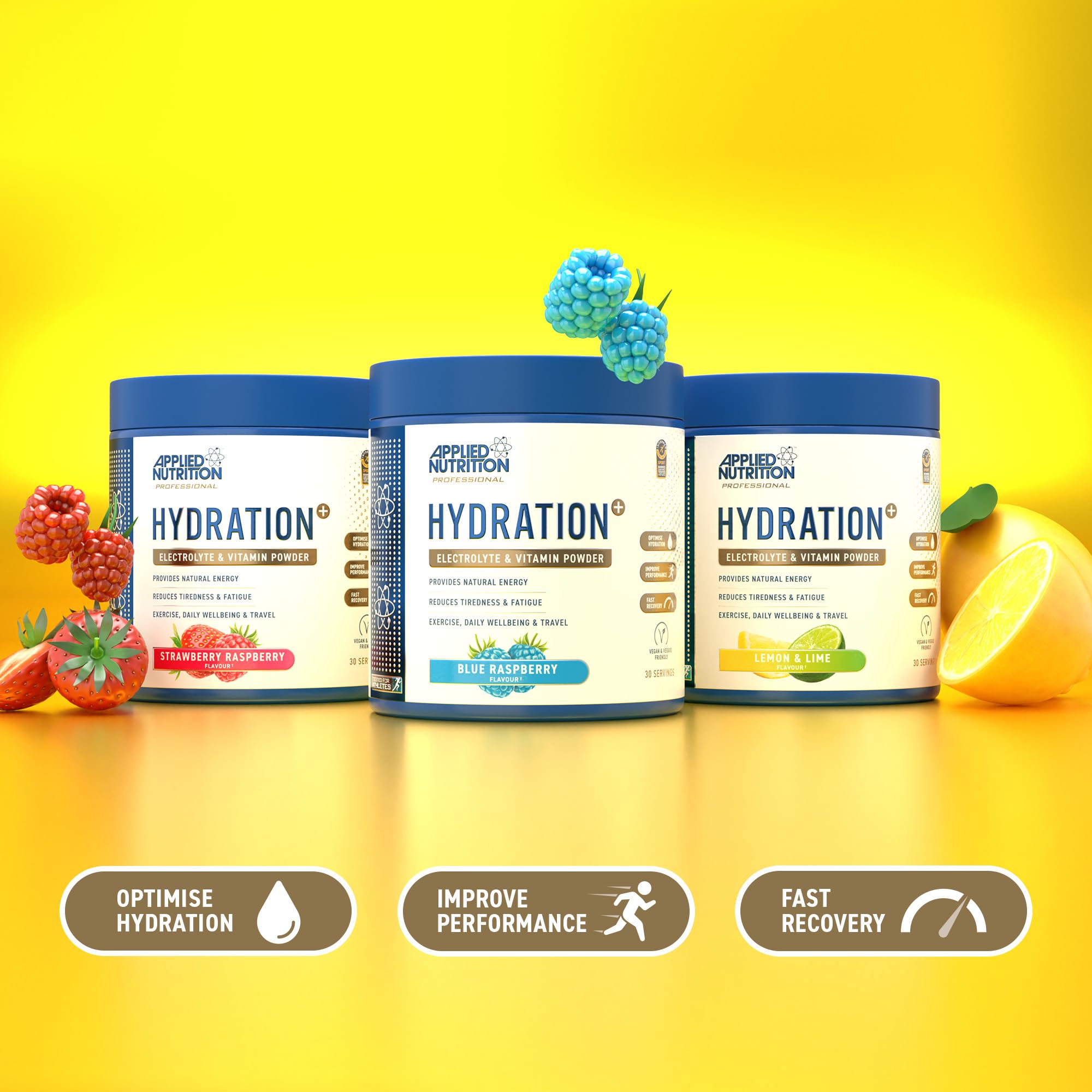 Applied Nutrition Hydration+ Electrolytes & Vitamin Powder Sugar-Free | 240g Tub | Vegan, Halal 4