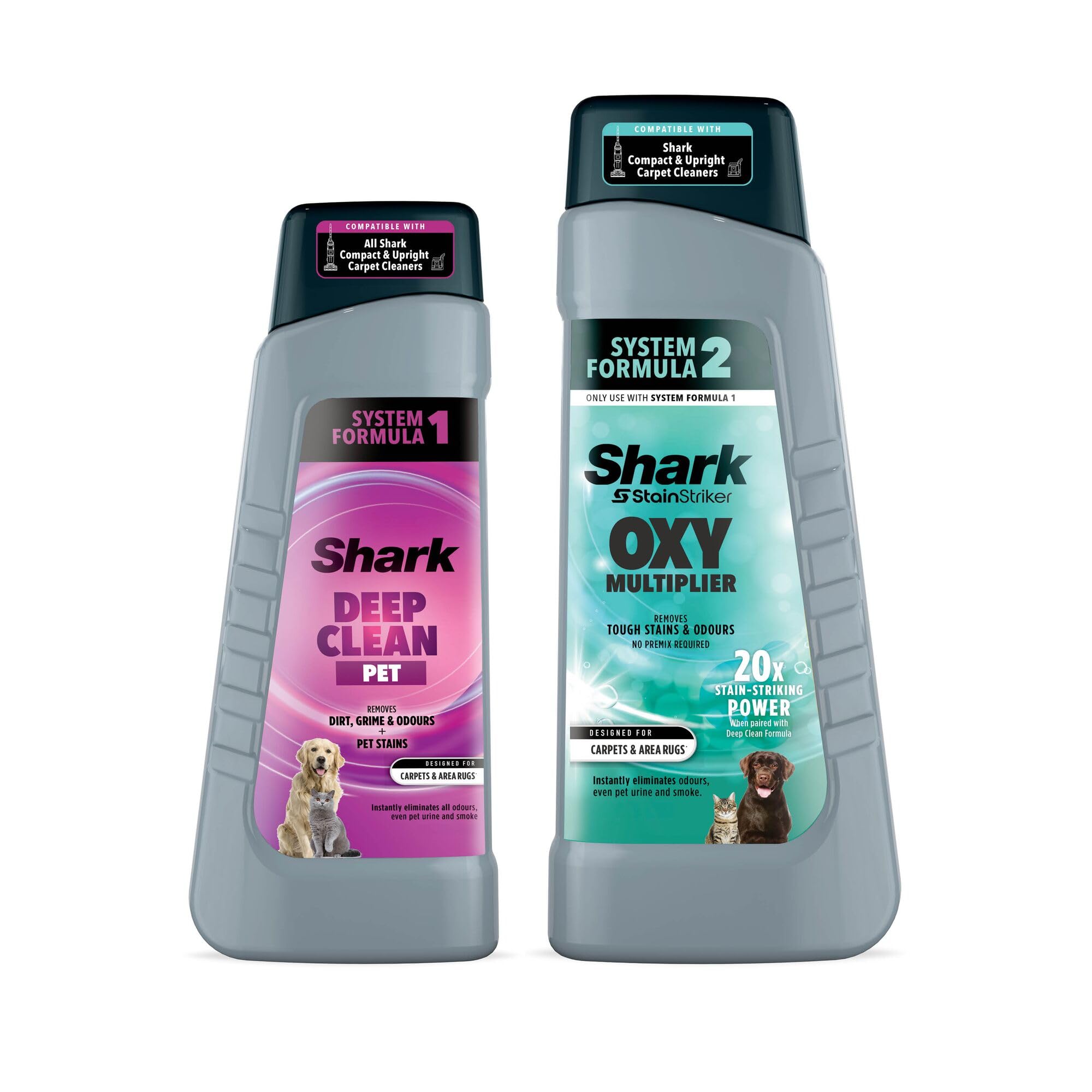 Shark StainStriker Pet Formula Bundle 946ml Oxy Multiplier Refill | Deep Clean Pet Formula 1