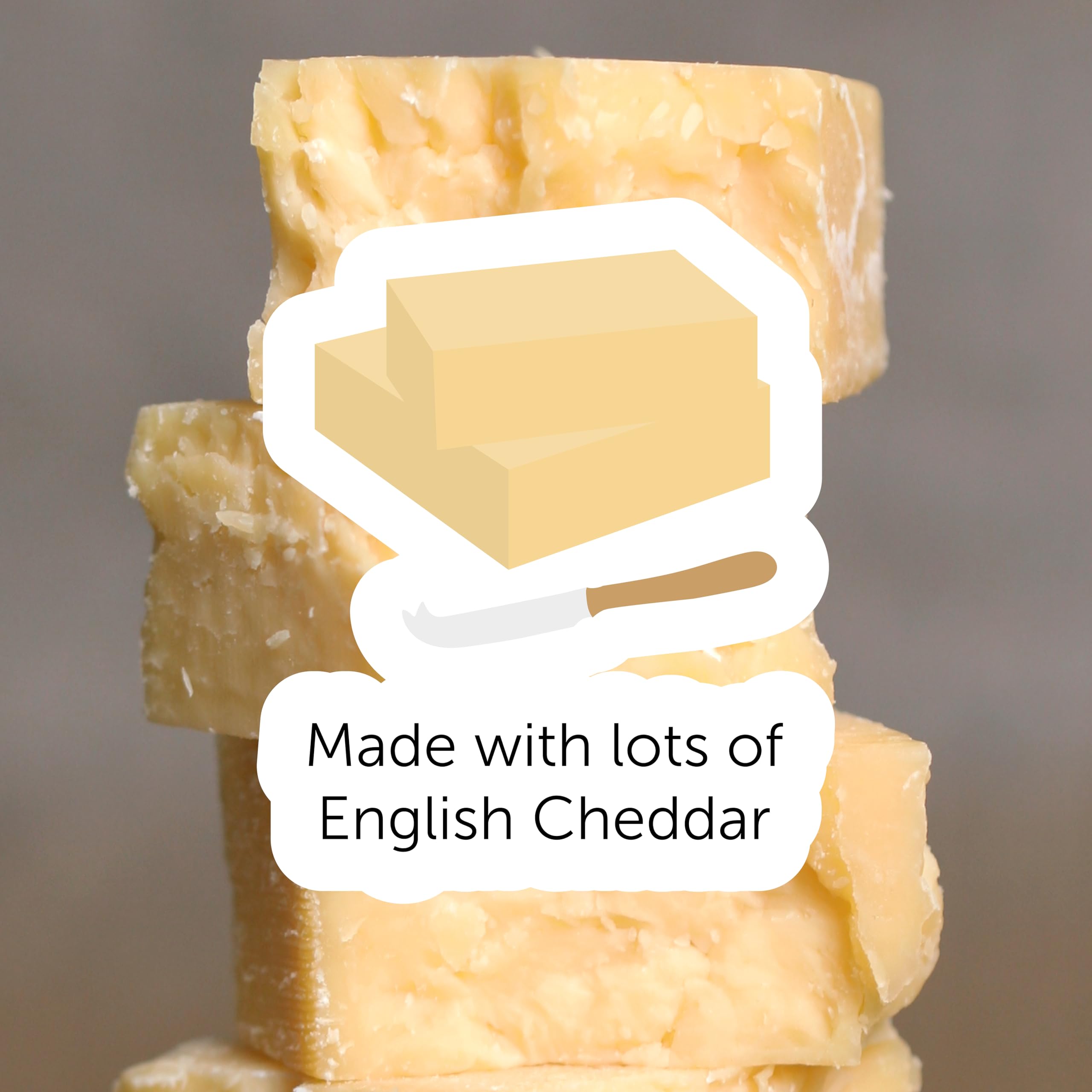 Buiteman Cheddar Biscuits - Made with Fully Cured Cheddar | 100g Pack 4