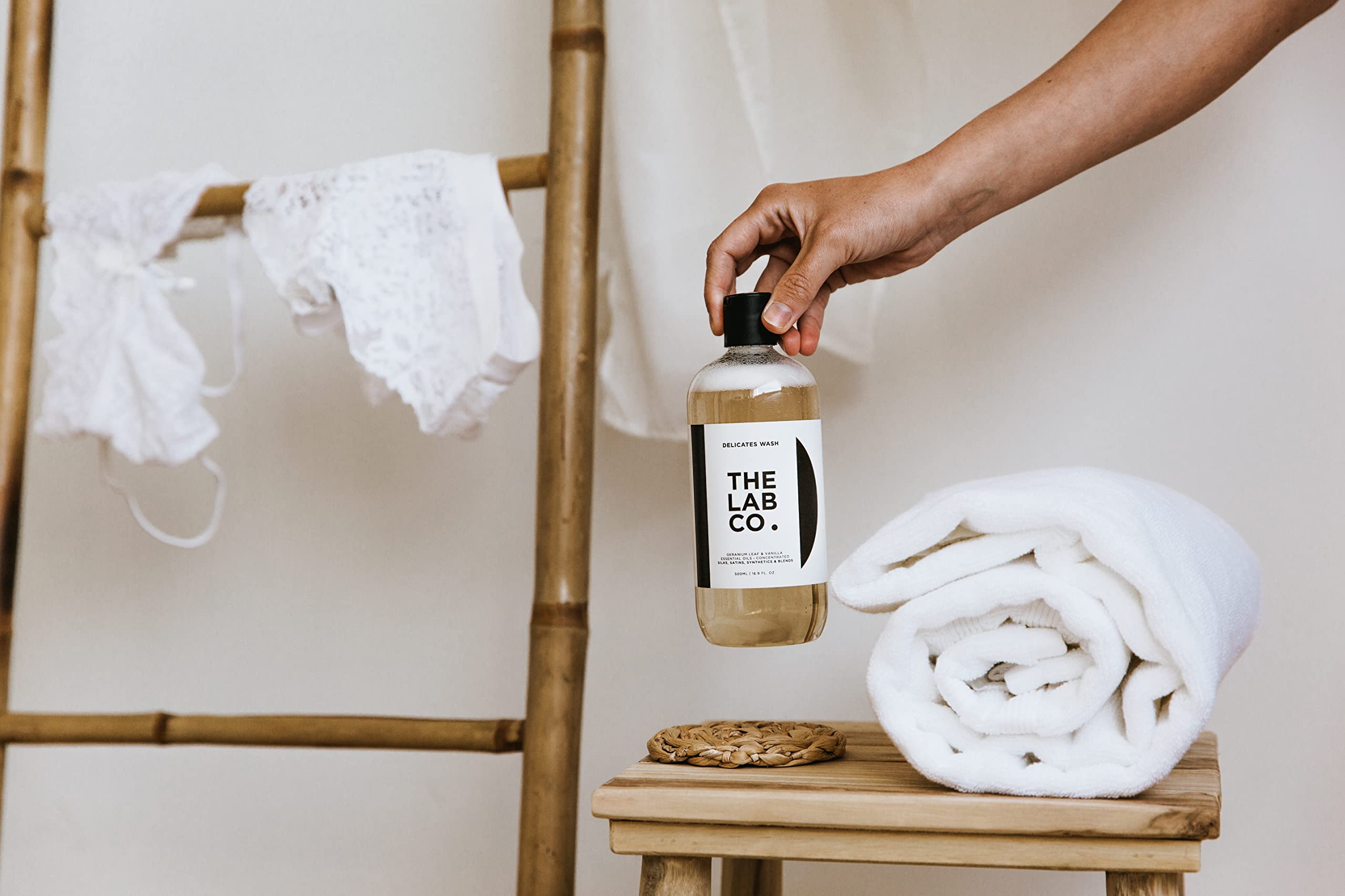 The Lab Co. Delicates Laundry Wash 500ml - For Silks, Satin, Lace & Delicate Fabrics 4