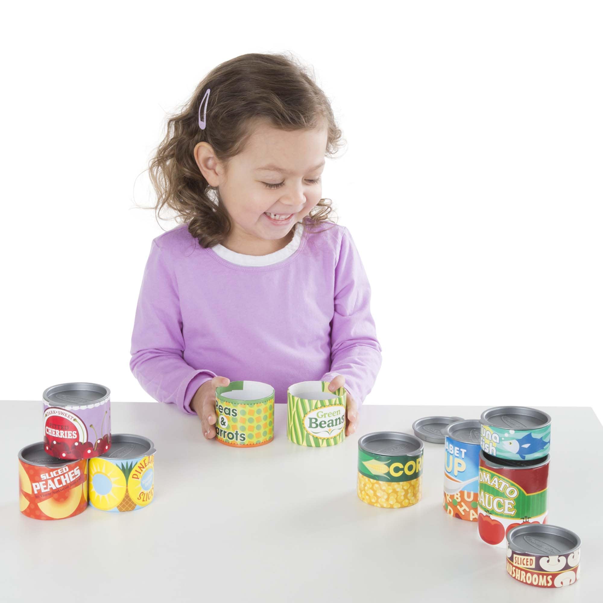 Melissa & Doug Let's Play House Grocery Cans - Pretend Play Food Set | Ages 3+ 9