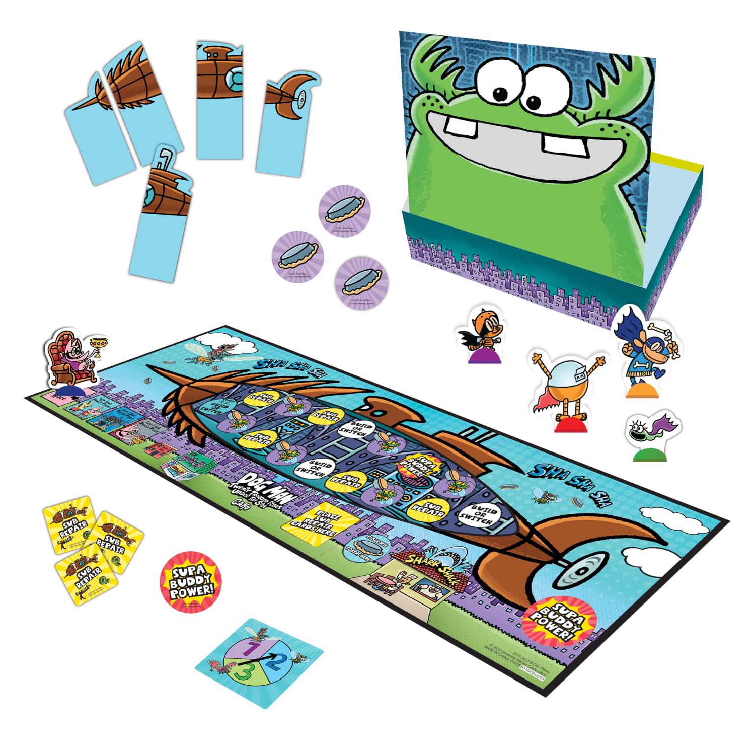 University Games Dog Man 20,000 Fleas Under the Sea Board Game 2