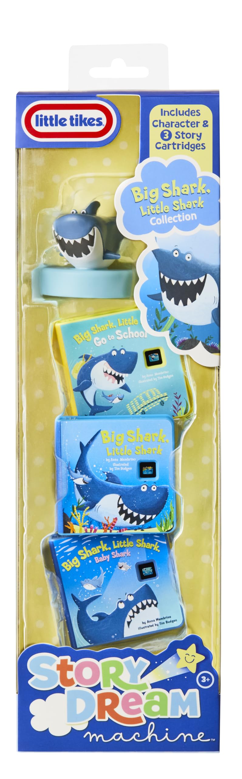 little tikes Story Dream Machine Collection - The Big Shark, Little Shark Storytime Books & Audio Play Character | Ages 3+ 7
