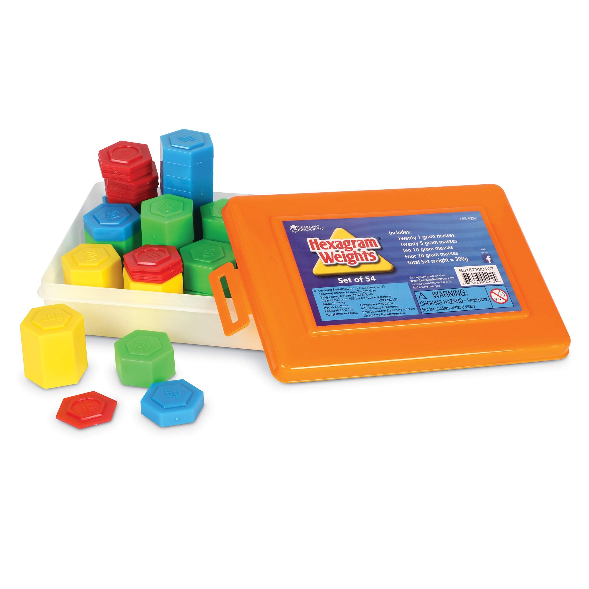 Learning Resources Metric Weight Set - Introduces Weighing Concepts | Ages 5-9 | LER4292 2