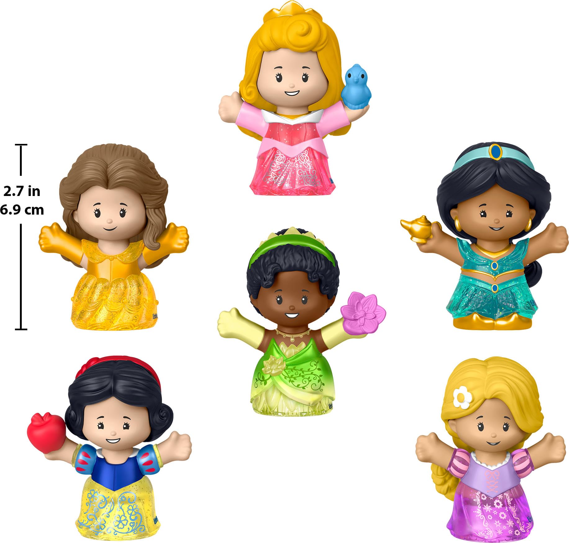 Fisher-Price Little People Disney Princess Shimmer Gowns Figure Set - Ages 18 Months+ 7