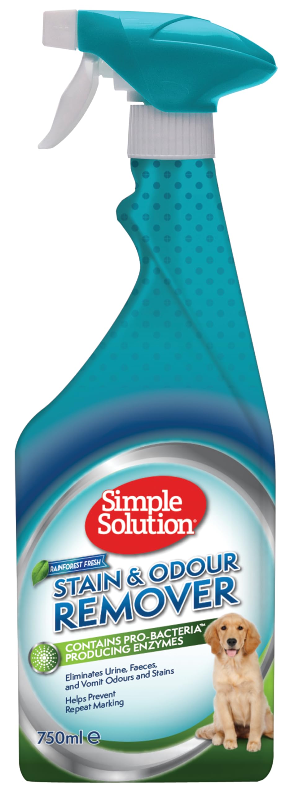 Simple Solution Pet Stain and Odour Remover Spray - Rainforest Fresh Scent, 750ml 1