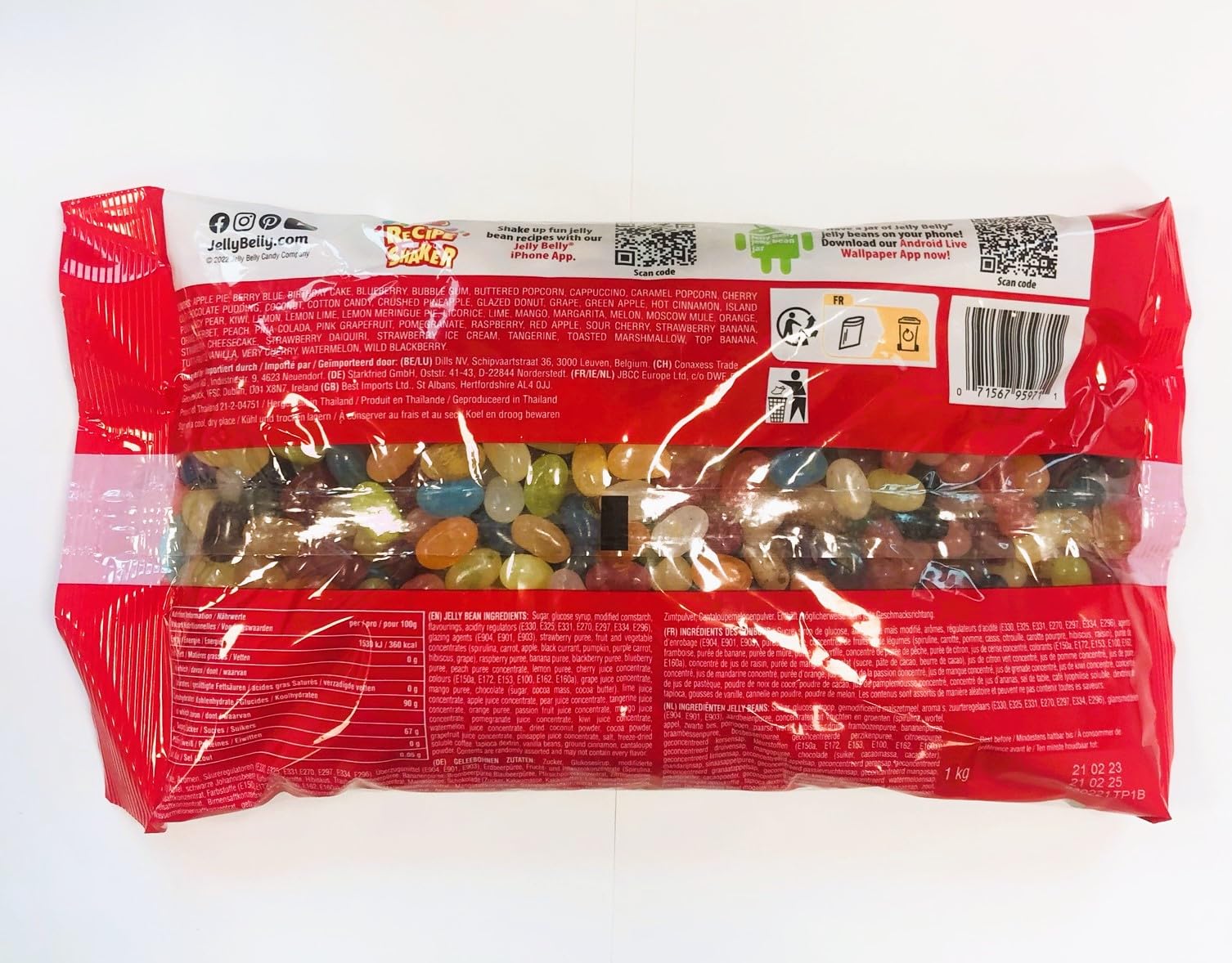 Jelly Belly 50 Assorted Flavours Gluten Free Jelly Beans - 1kg Bulk Bag 4