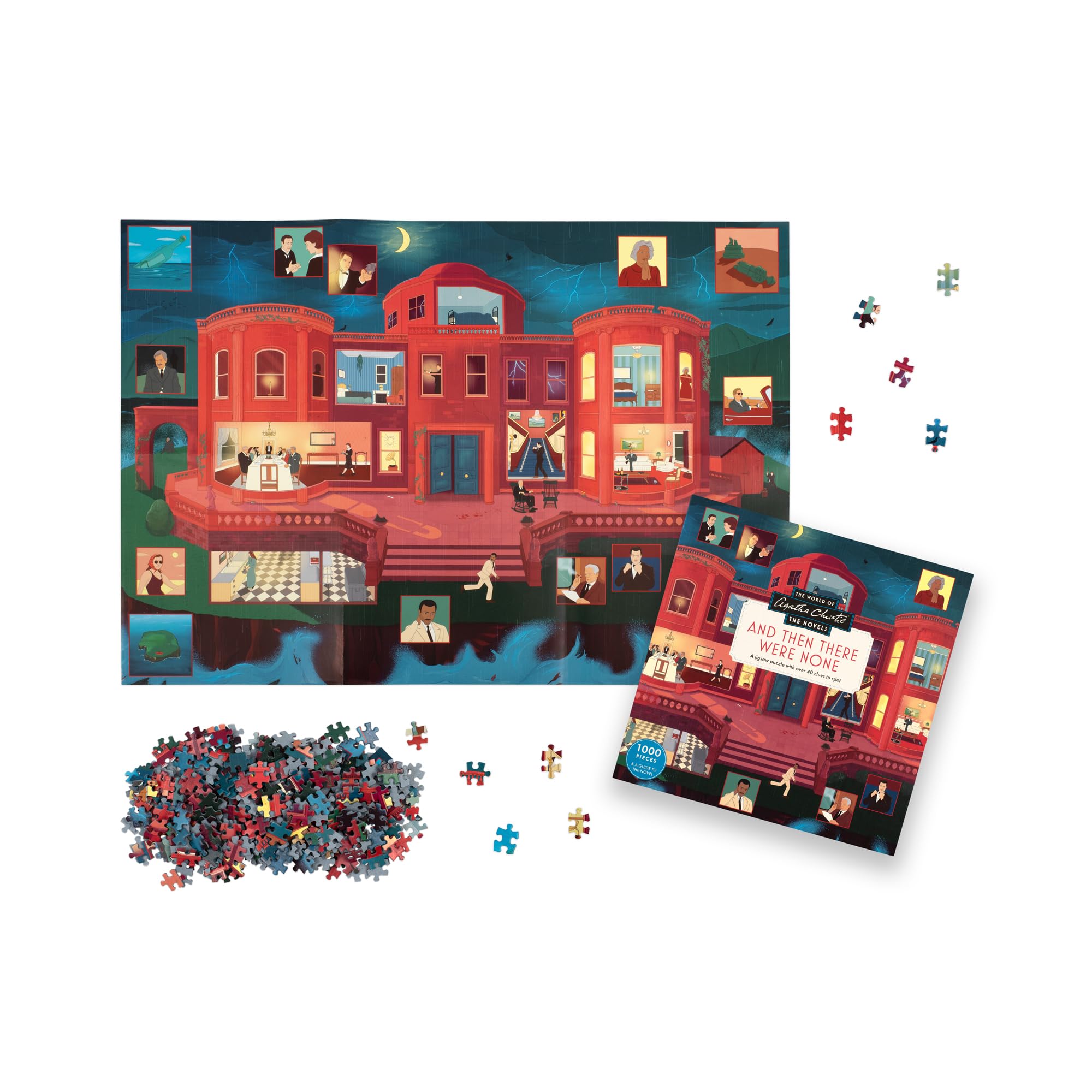 Laurence King Agatha Christie - Then There Were None 1000 Piece Jigsaw Puzzle | 1000 Pieces | Teen and Adult 6