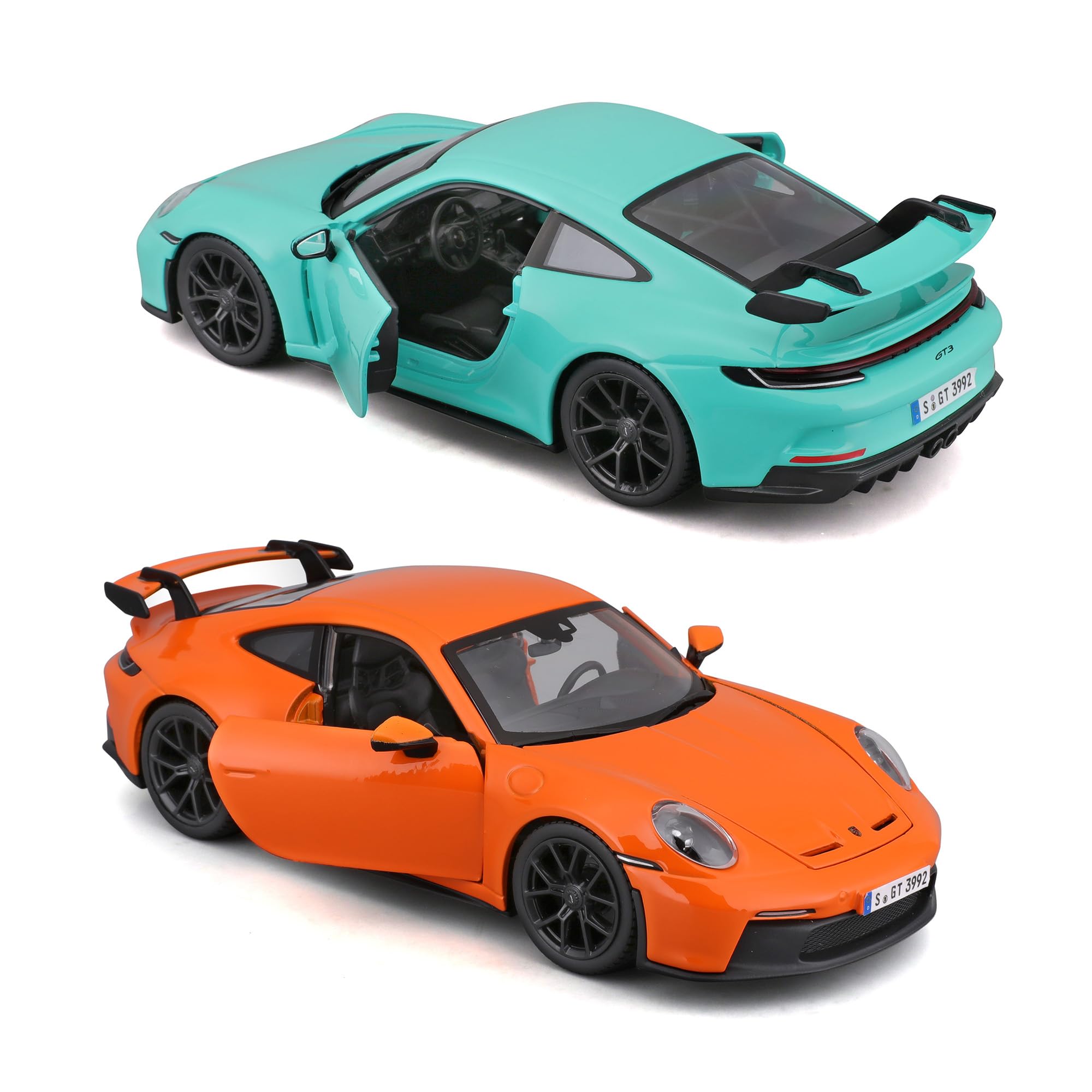 Bburago Porsche 911 GT3 Model Car - 1:24 Scale Diecast with Opening Doors | Ages 3+ 5