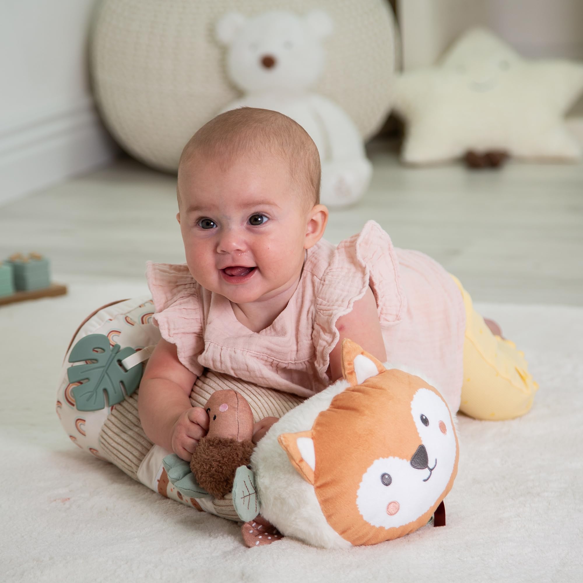 Red Kite Tummy Time Roller - Woodland Walks, Sensory Play for Babies 6