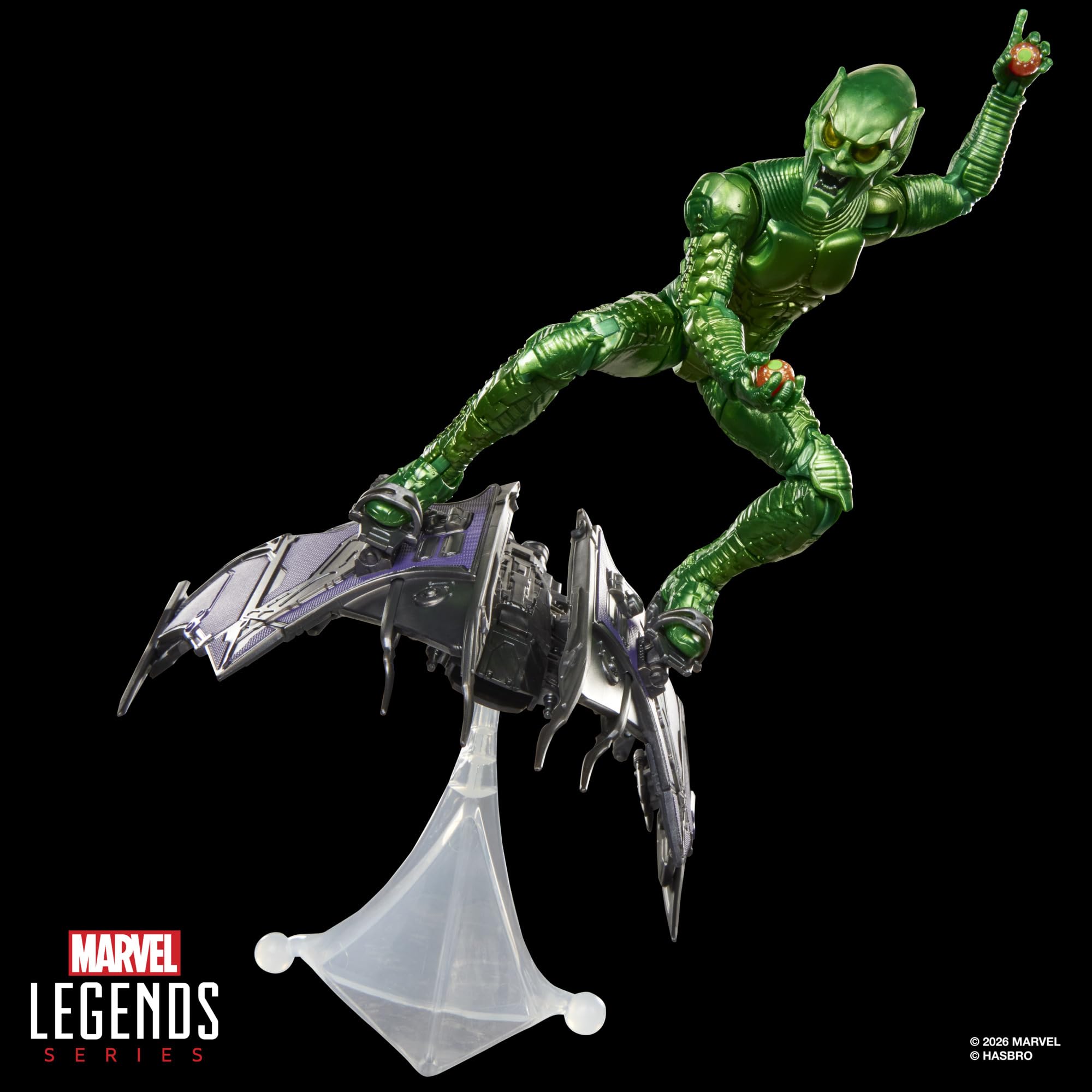 Marvel Legends Green Goblin Action Figure - 15 cm Scale, 9 Accessories, Ages 4+ 6