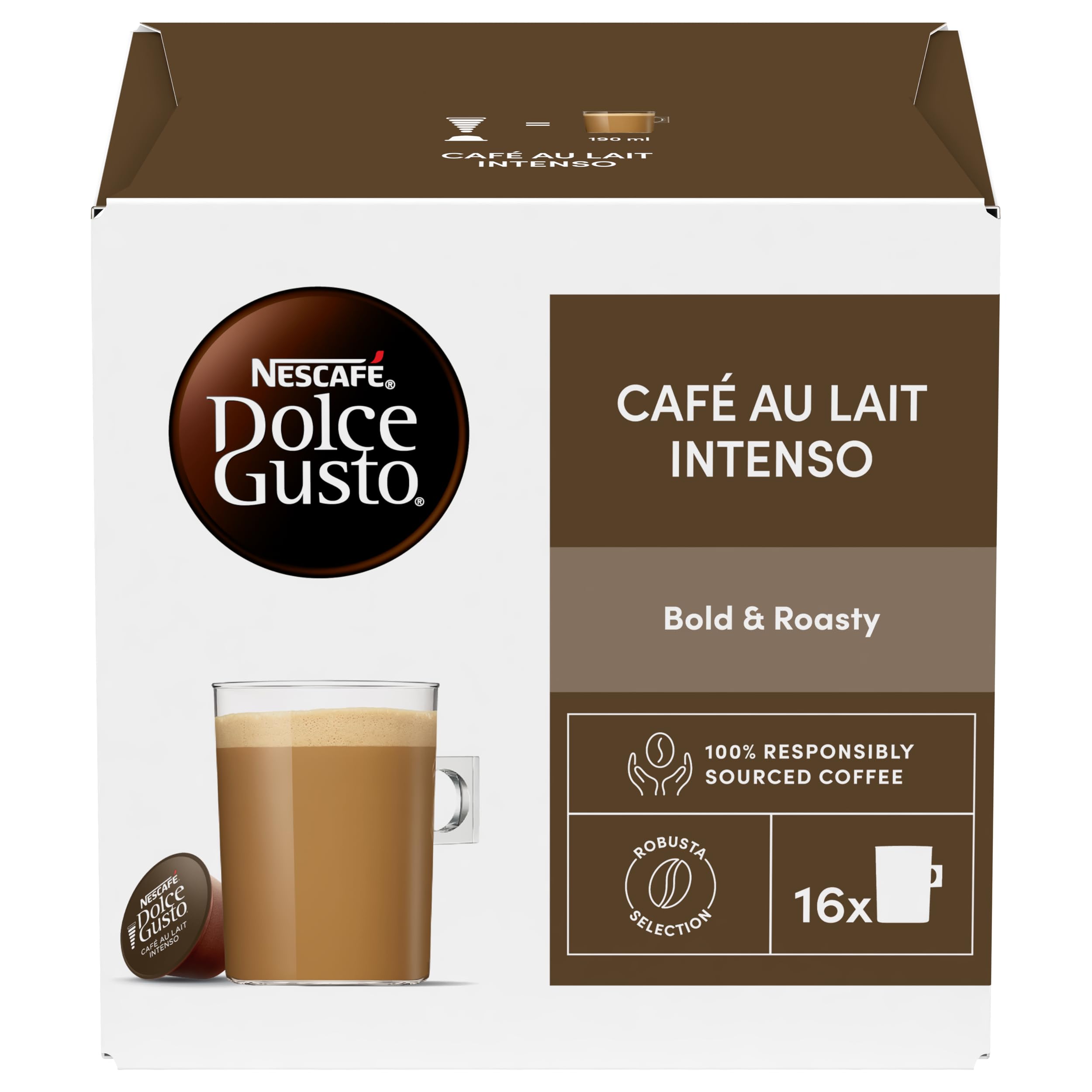 Nescafé Dolce Gusto Café Au Lait Intenso Coffee Pods - 16 Capsules 1