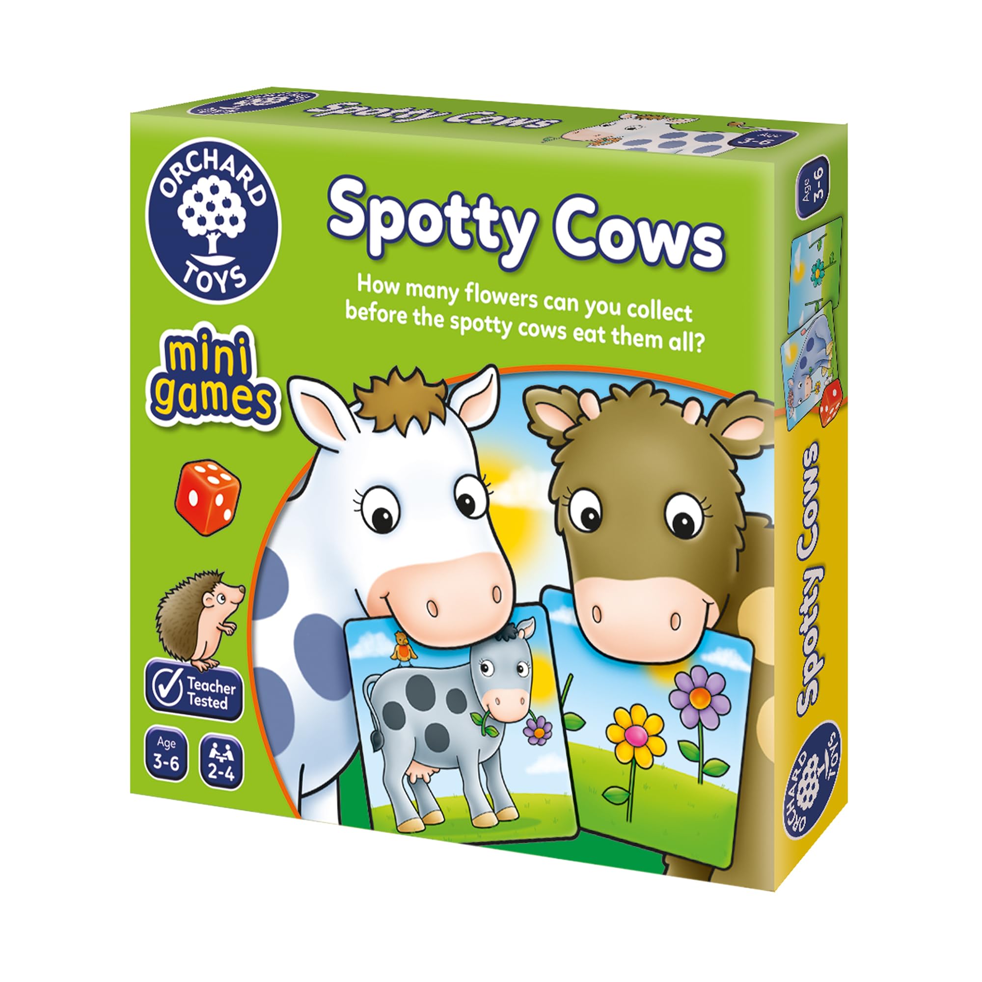 Orchard Toys Spotty Cows Mini Game for Kids Ages 3-6 | Number Matching Travel Game 1