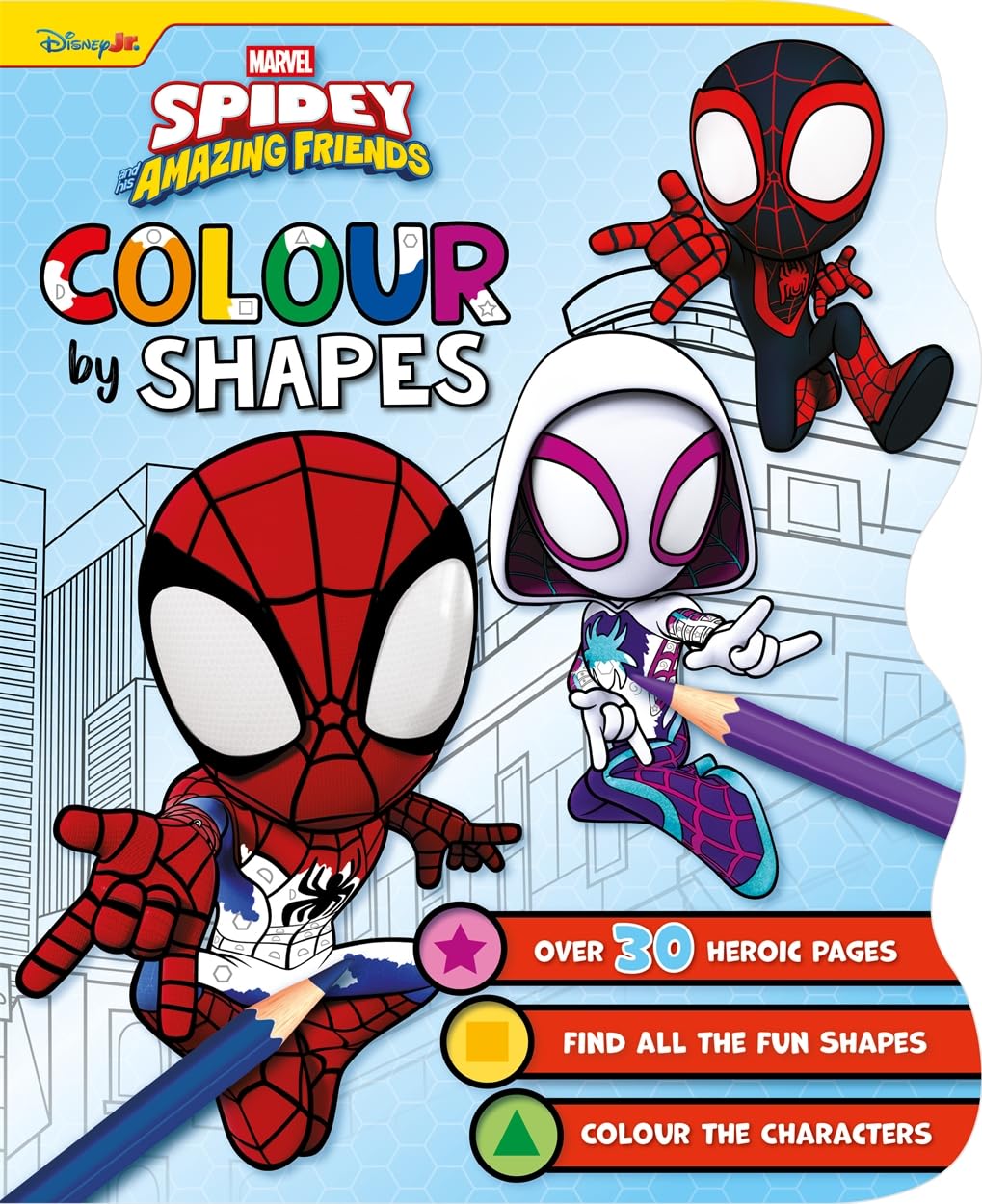 Autumn Marvel Spidey & Friends: Colour by Shapes Activity Book - Ages 4-6 | 32 Pages | English 1