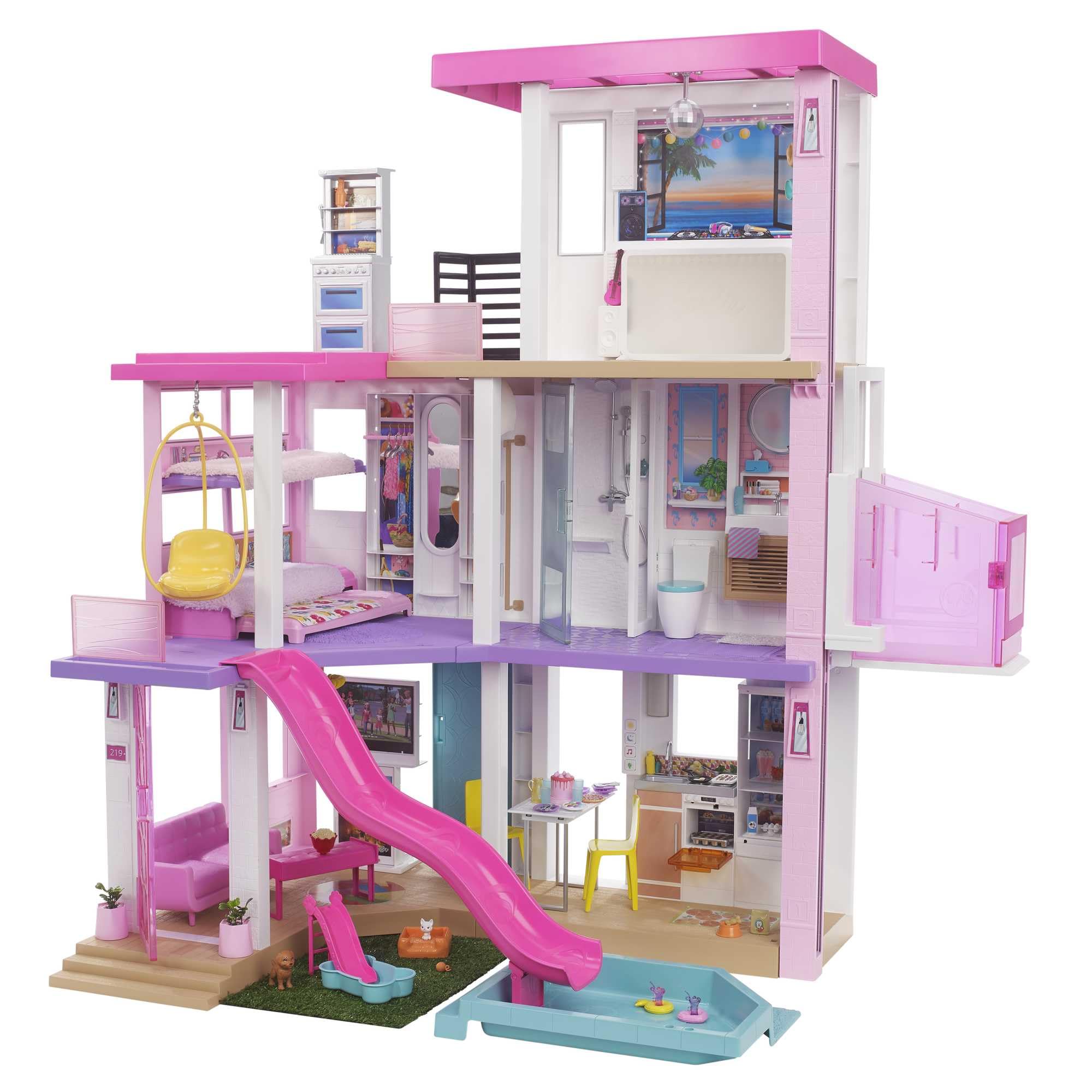 Barbie Dreamhouse - 10 Play Areas | 75+ Pieces | Working Elevator | Ages 3+ 6