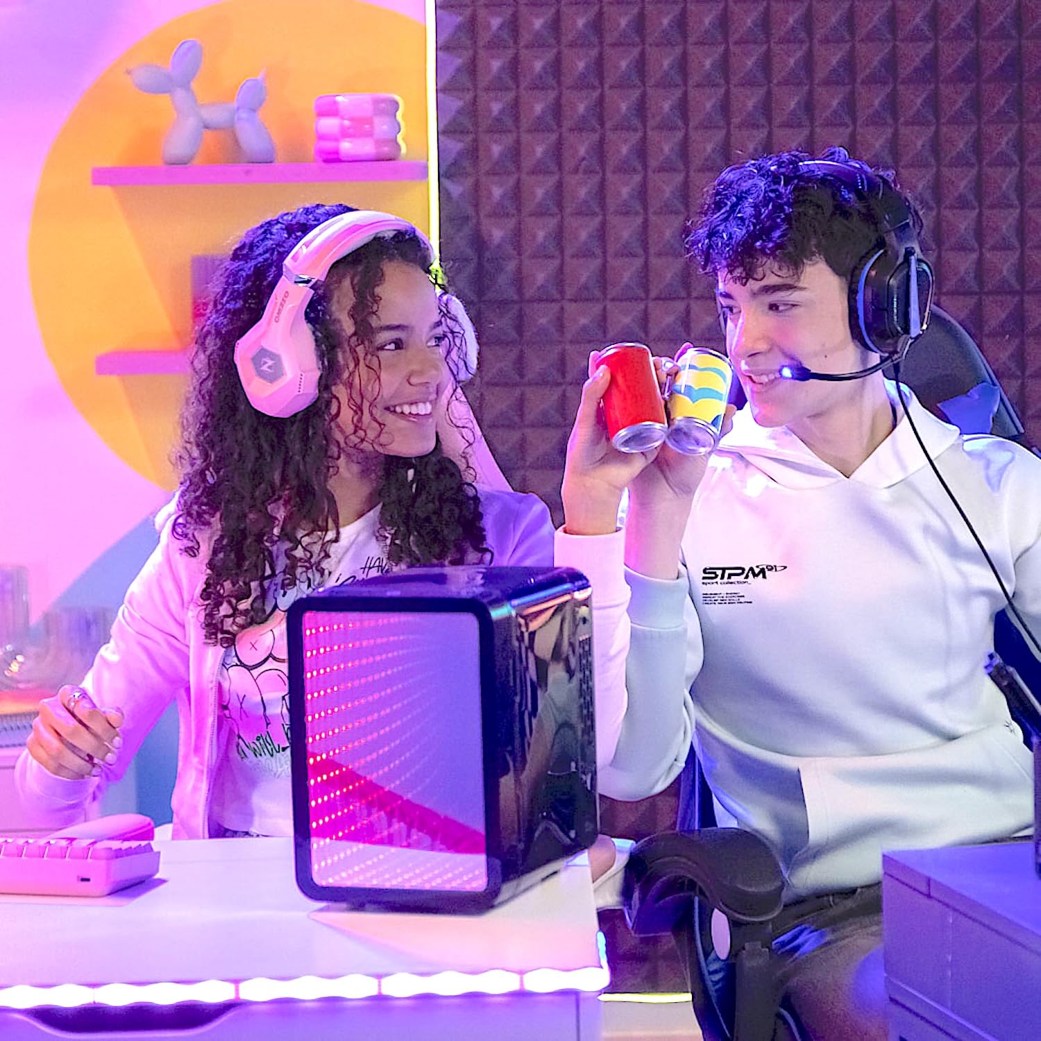 So Chill Mini Fridge Infinity - LED Light-Up Mini Fridge for Gamers & Teens 8