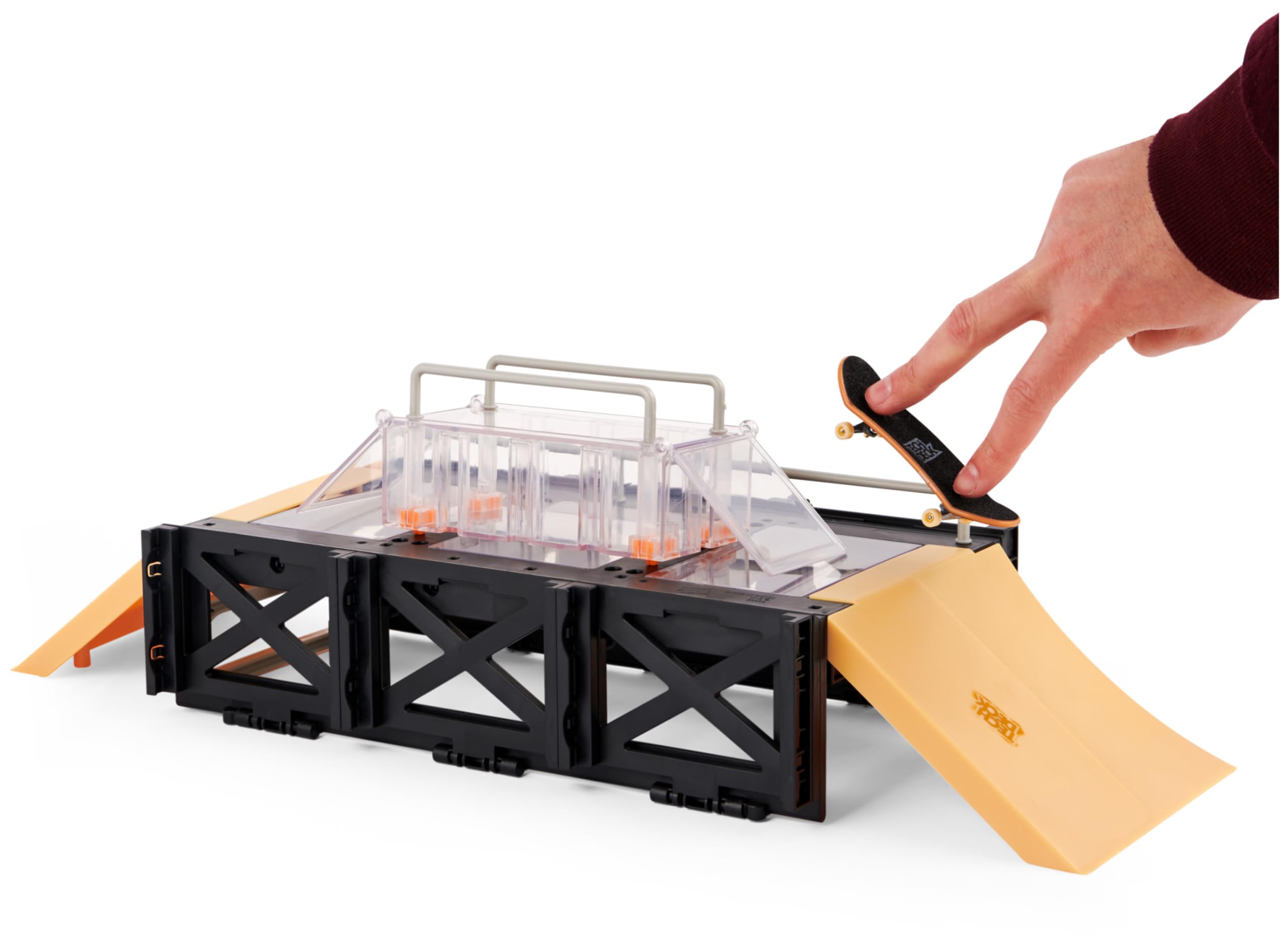 Tech Deck Play and Display Transforming Ramp Set and Carrying Case with Exclusiv 11