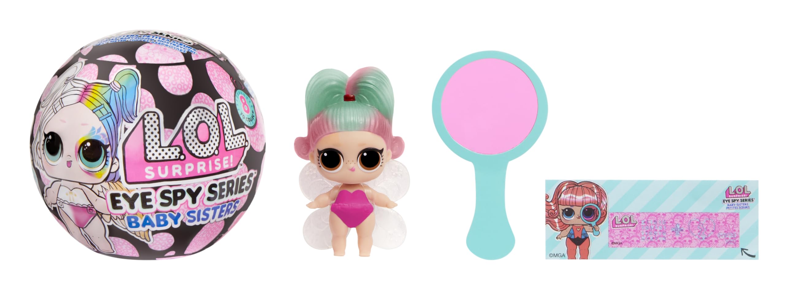L.O.L. Surprise! Eye Spy Series Baby Sisters Doll | Interactive Unboxing | Color Change | Plastic 1