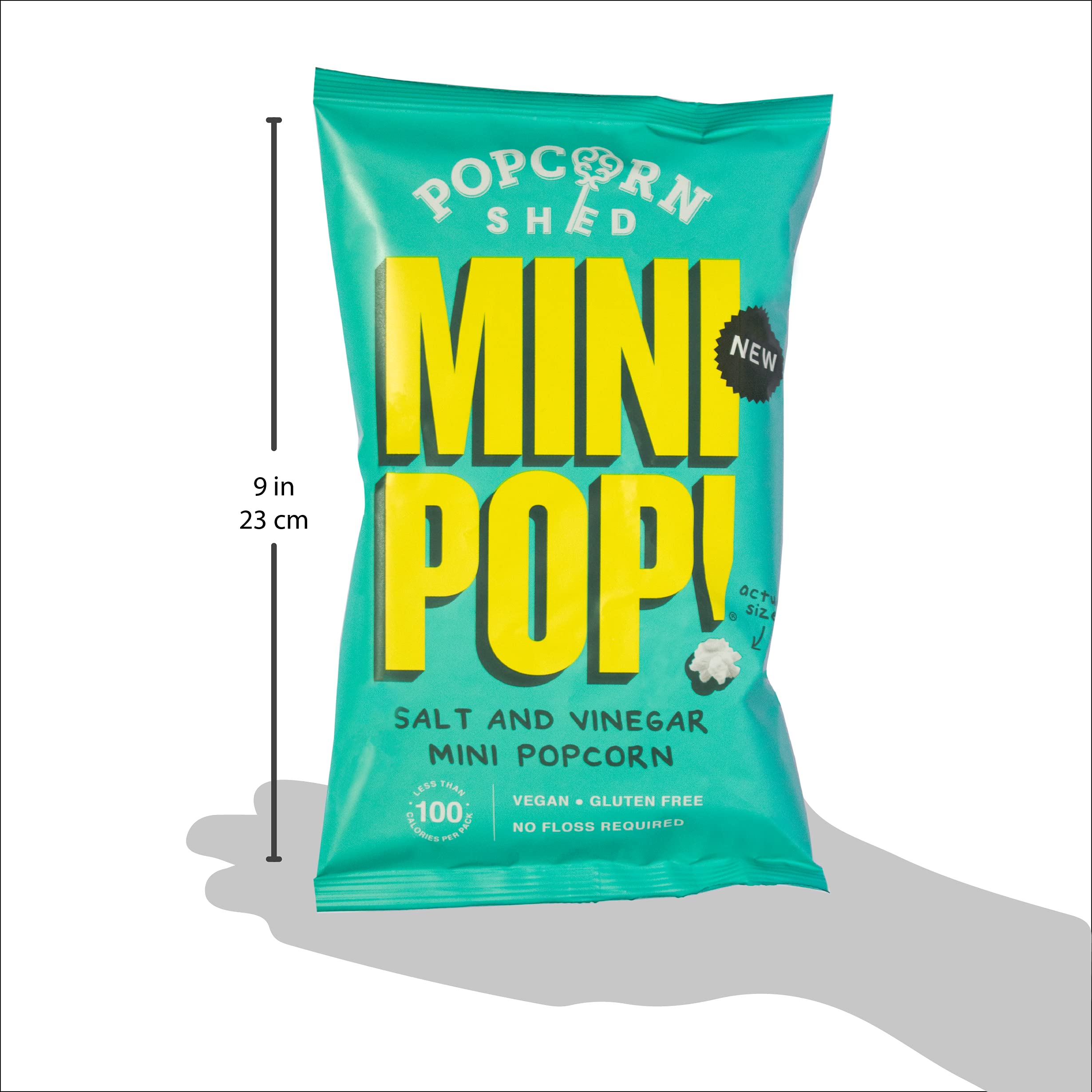Popcorn Shed MiniPop! Veganer Popcorn-Snack mit Salz- und Essiggeschmack 3