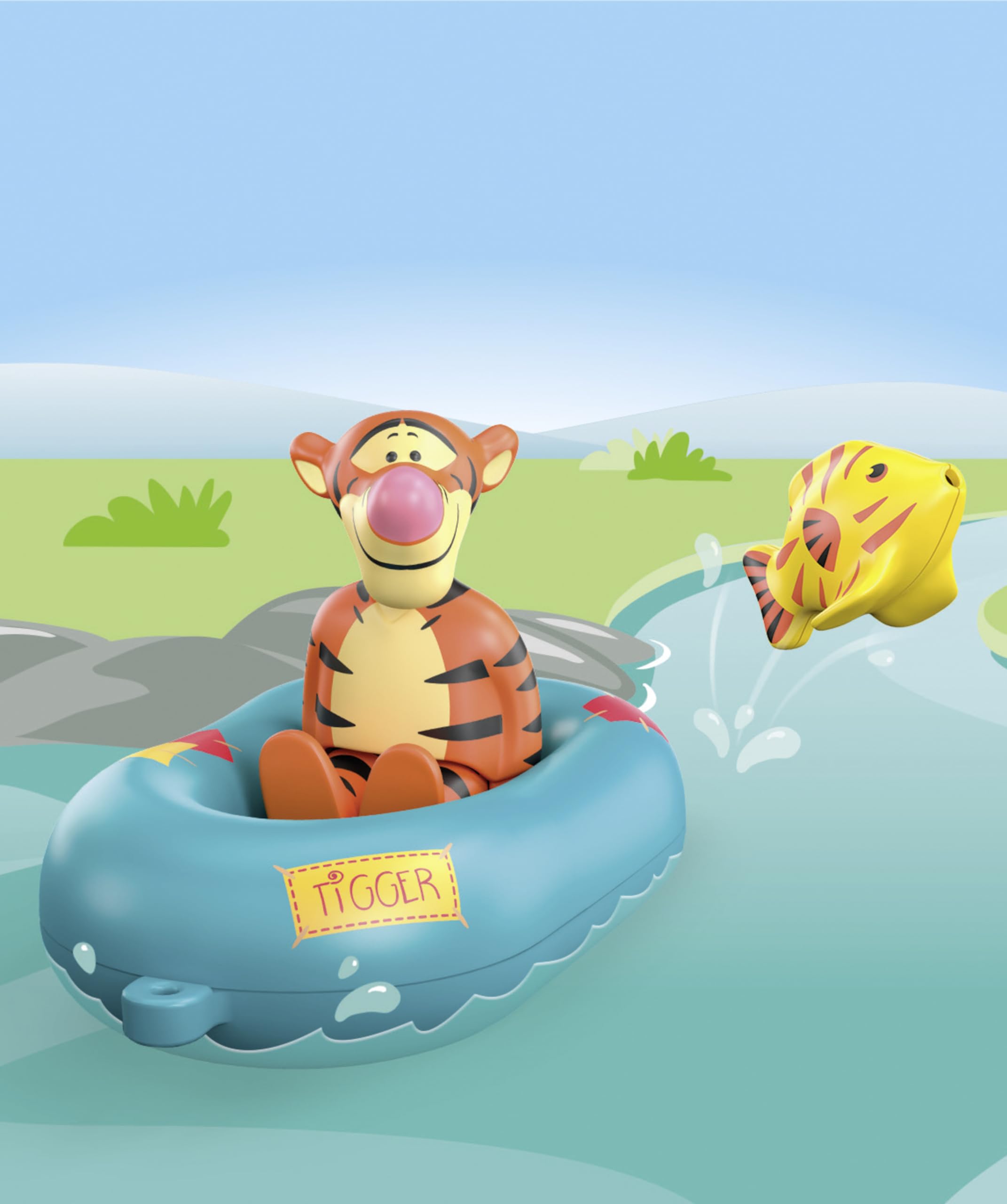 Playmobil JUNIOR Aqua & Disney Tigger's Boat Ride Playset | Ages 1+ | Sustainable Plastic 4