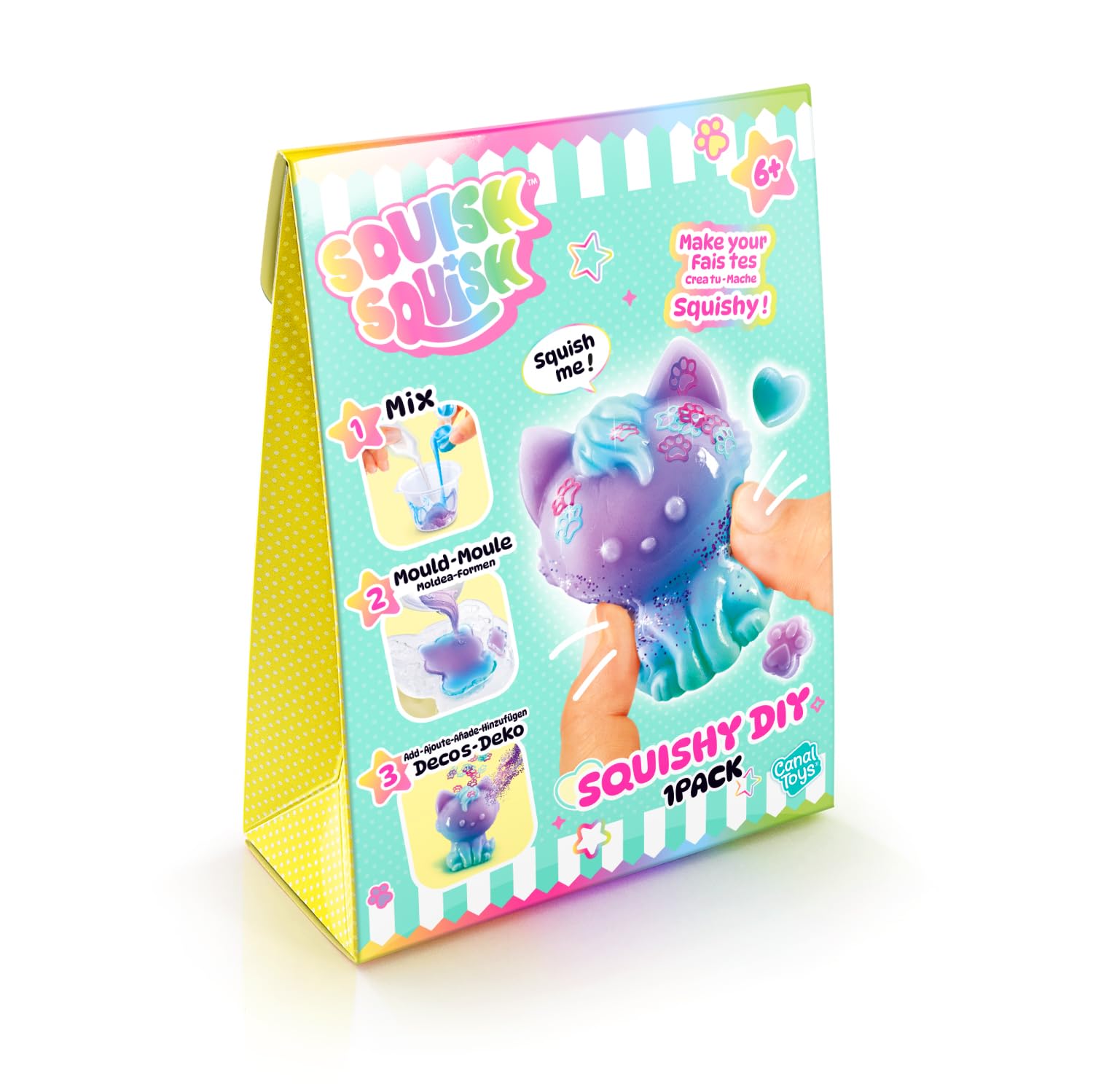 Canal Toys Squish Squish Squishy DIY Kit – Create & Decorate Soft Sensory Toys | Ages 6+ 1