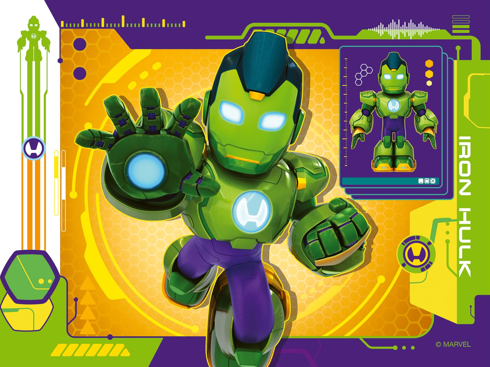 Ravensburger Iron Man & His Awesome Friends 4-in-a-Box Progressive Puzzle Pack 5