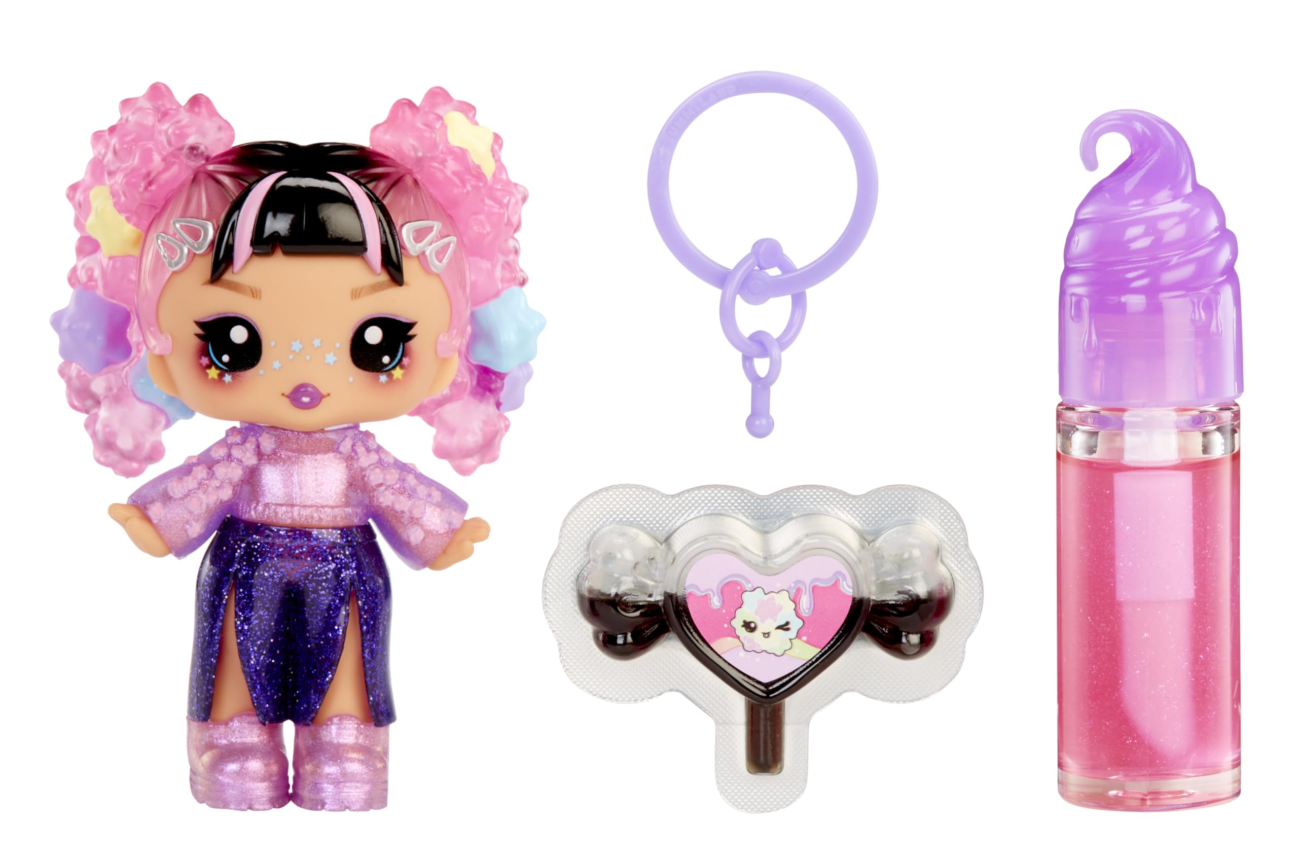 Yummiland Lip Gloss Doll - Sour Sweeties Astrid Stars - DIY Lava Lamp Lip Gloss Kit & Fashion Doll for Kids 1