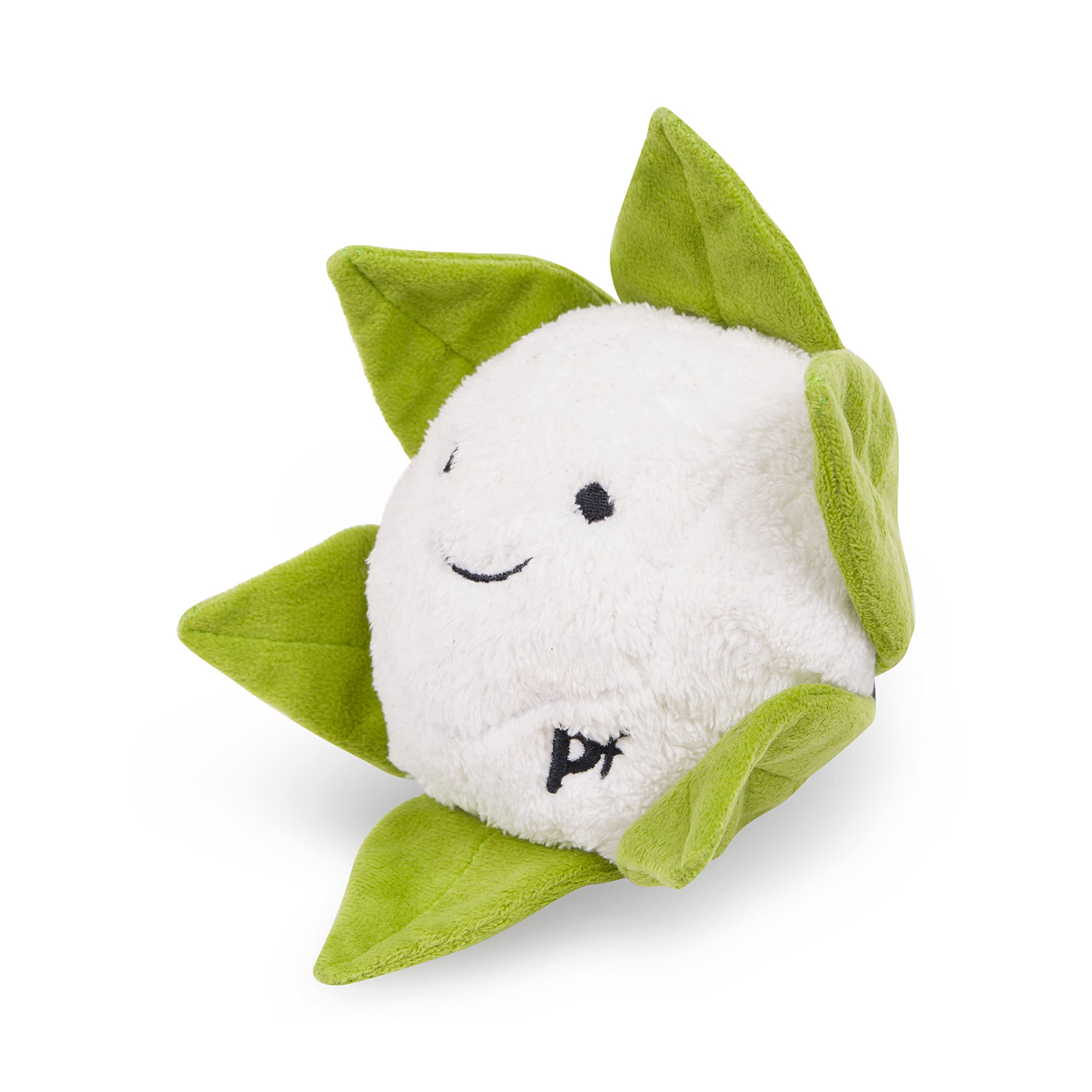 Petface Foodie Faces Cauliflower Plush Dog Toy with Squeaker | Pack of 1