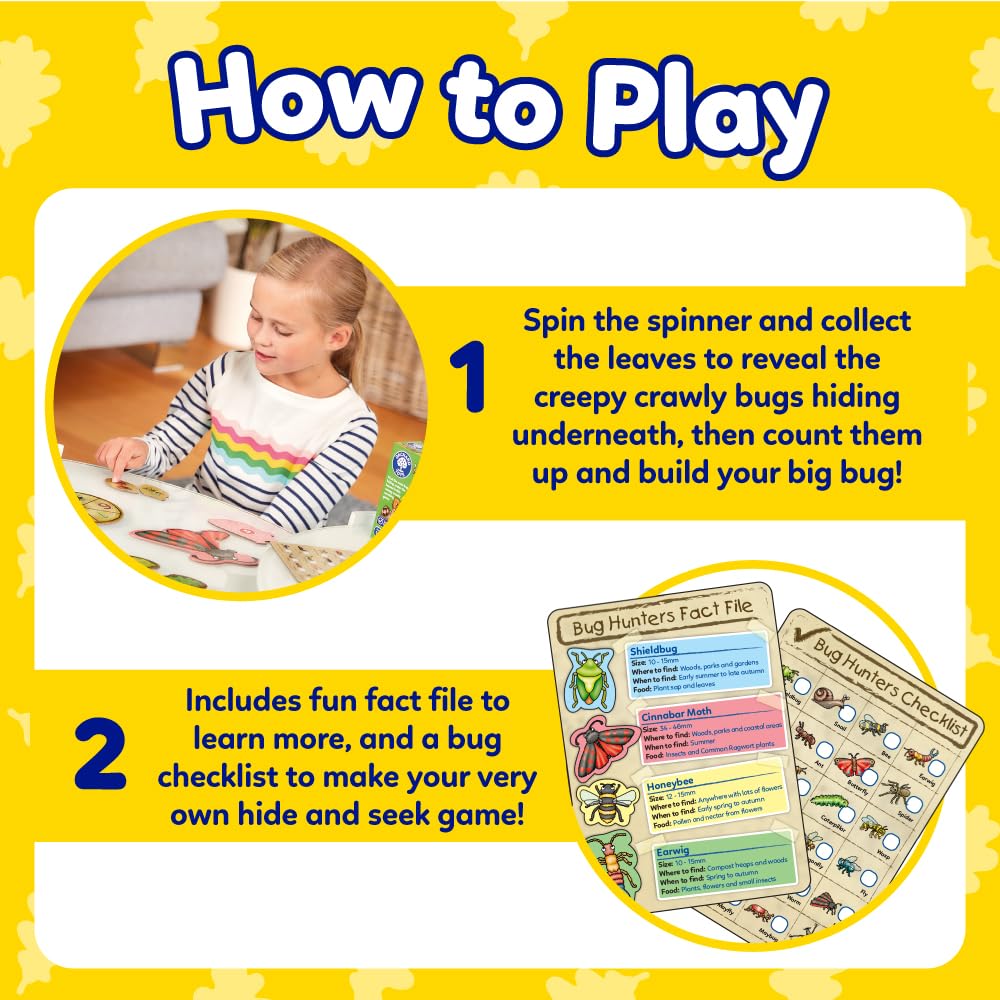 Orchard Toys Bug Hunters Counting Game - Ages 3+, 2-4 Players, Educational Nature Theme 4