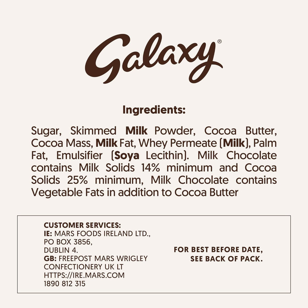 Galaxy Minstrels Milk Chocolate Pouch 195g - Smooth Chocolate with Crisp Sugar Shell